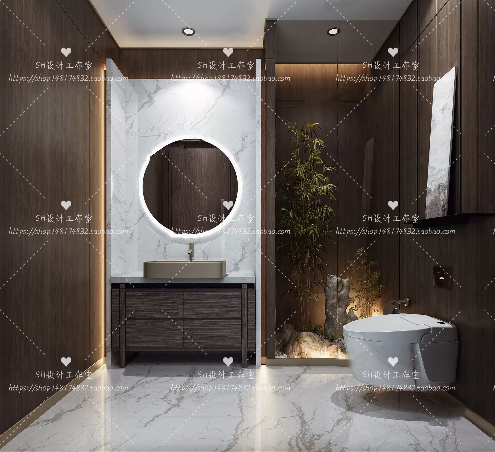 BATHROOM 3D SCENES – VRAY RENDER – 208 BATHROOM 3D SCENES – VRAY RENDER – 208