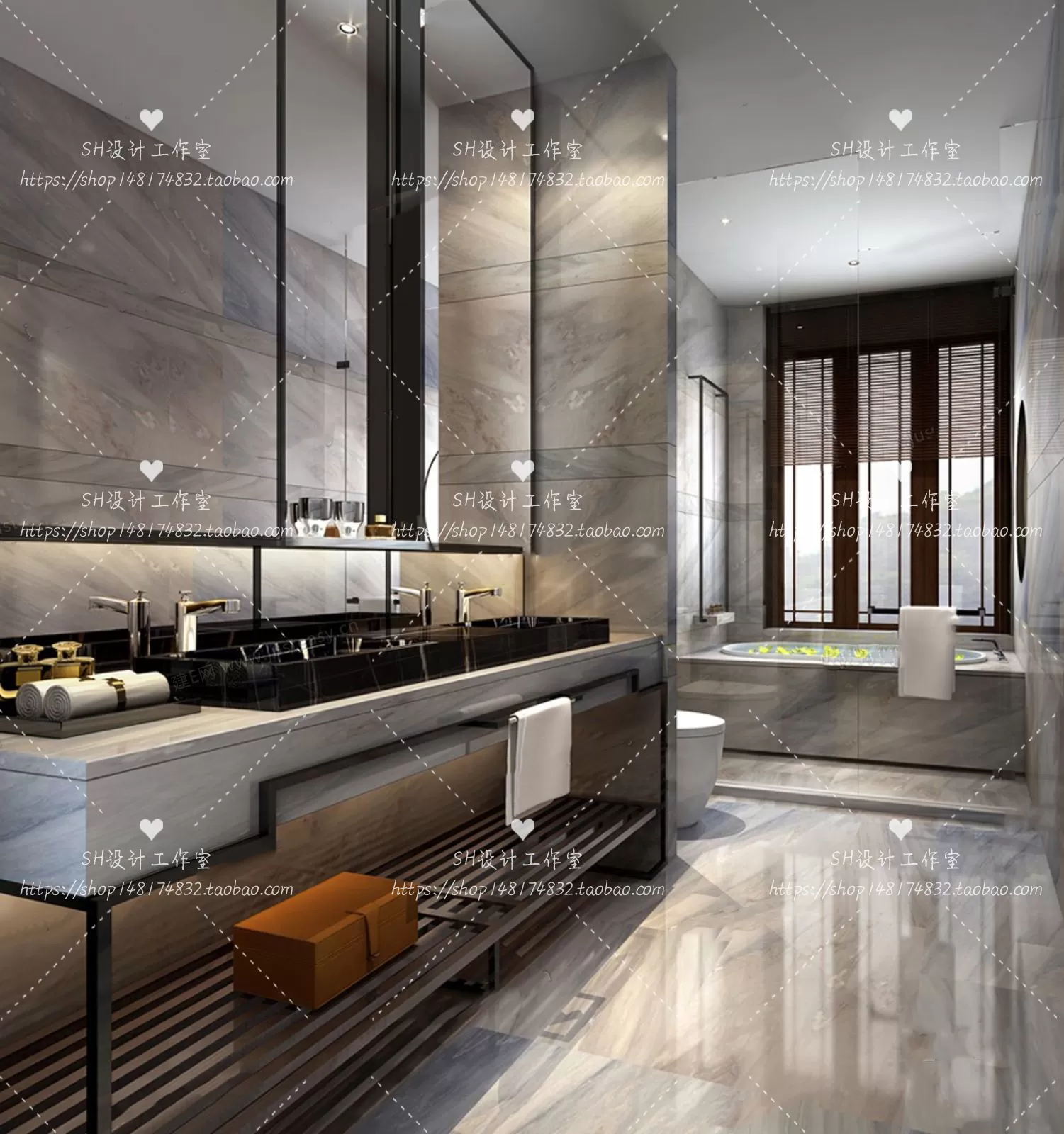 BATHROOM 3D SCENES – VRAY RENDER – 209 BATHROOM 3D SCENES – VRAY RENDER – 209