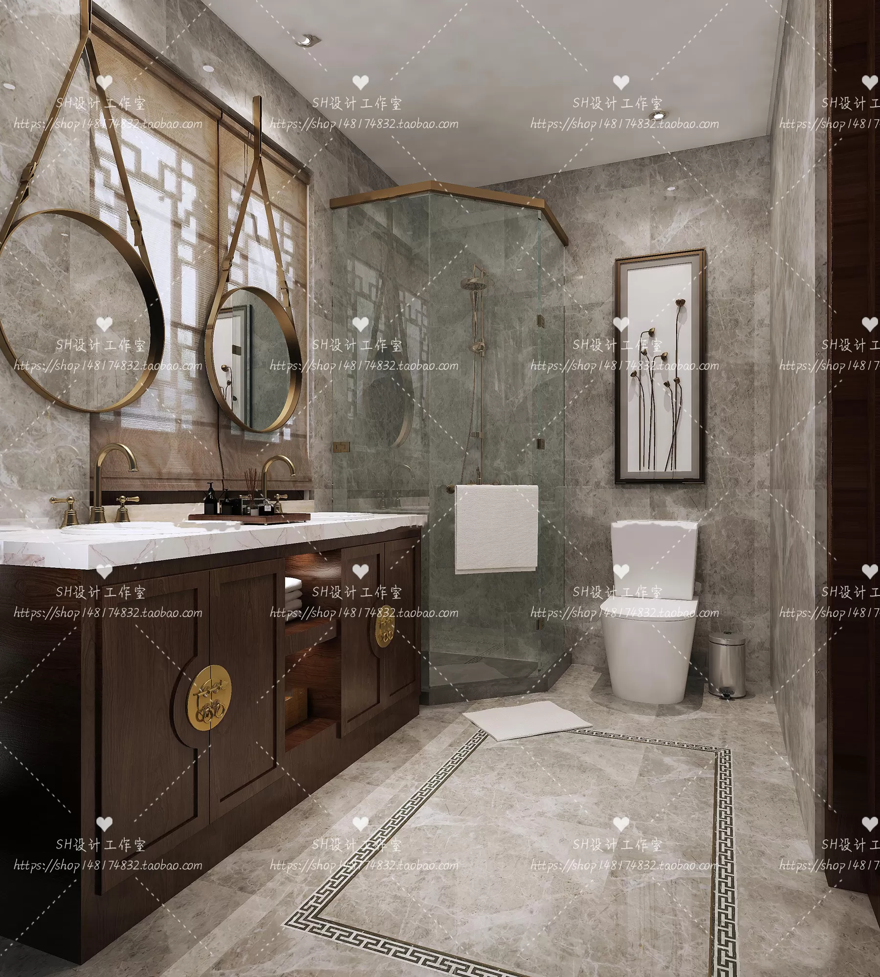 BATHROOM 3D SCENES – VRAY RENDER – 211 BATHROOM 3D SCENES – VRAY RENDER – 211