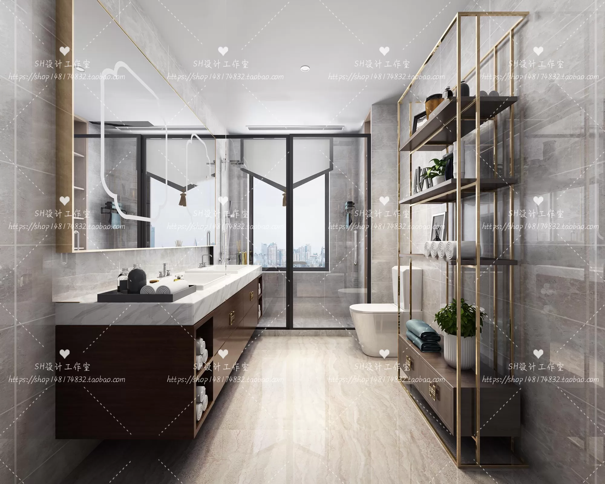 BATHROOM 3D SCENES – VRAY RENDER – 212 BATHROOM 3D SCENES – VRAY RENDER – 212
