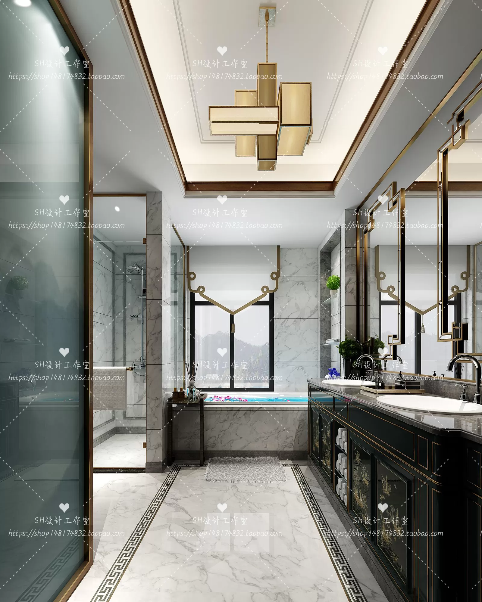 BATHROOM 3D SCENES – VRAY RENDER – 214 BATHROOM 3D SCENES – VRAY RENDER – 214