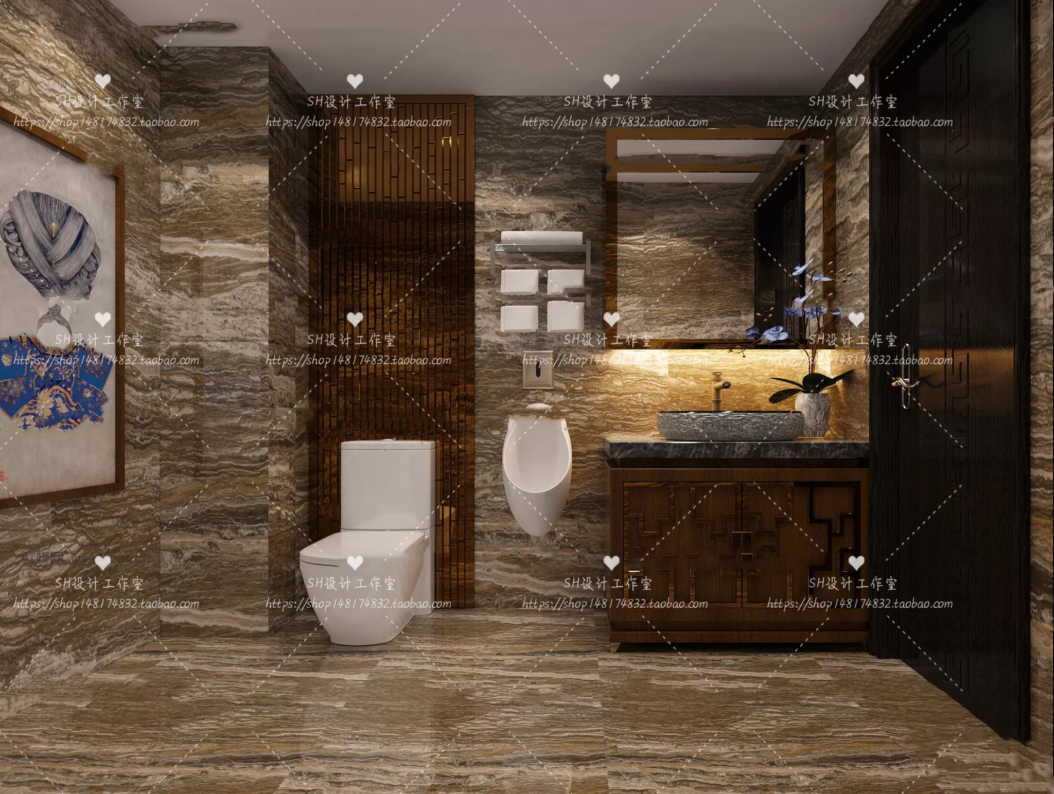 BATHROOM 3D SCENES – VRAY RENDER – 215 BATHROOM 3D SCENES – VRAY RENDER – 215