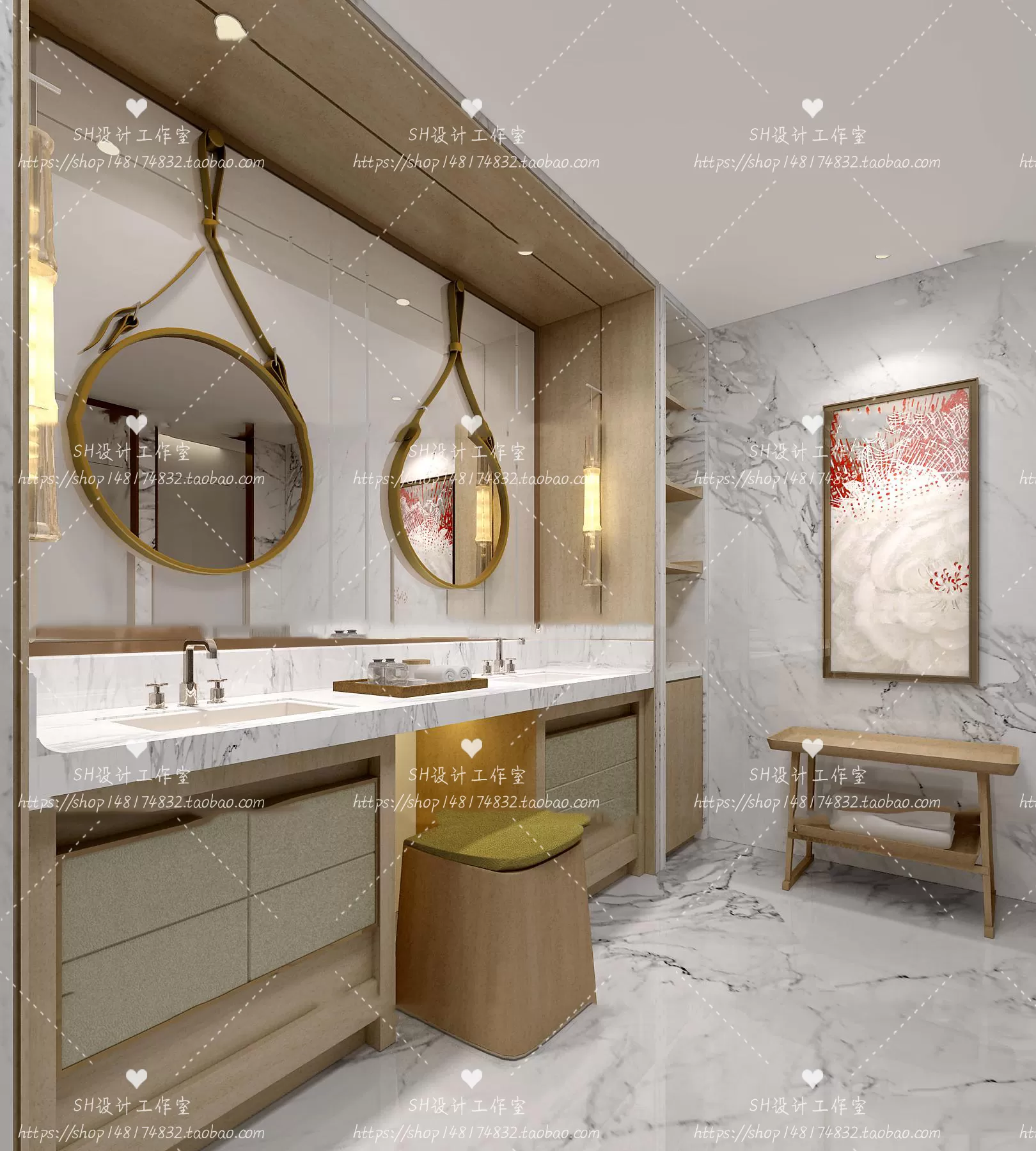 BATHROOM 3D SCENES – VRAY RENDER – 218 BATHROOM 3D SCENES – VRAY RENDER – 218