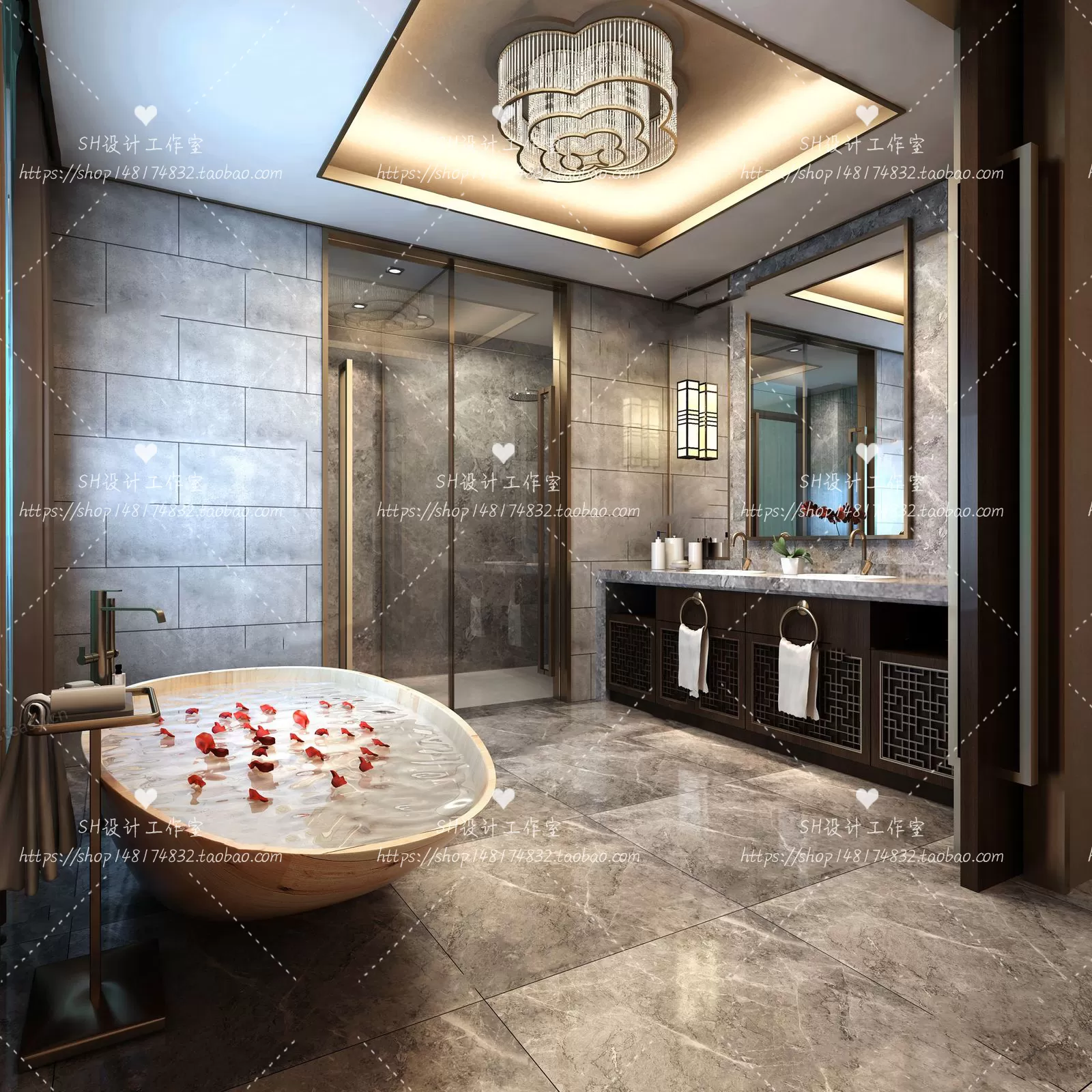 BATHROOM 3D SCENES – VRAY RENDER – 222 BATHROOM 3D SCENES – VRAY RENDER – 222