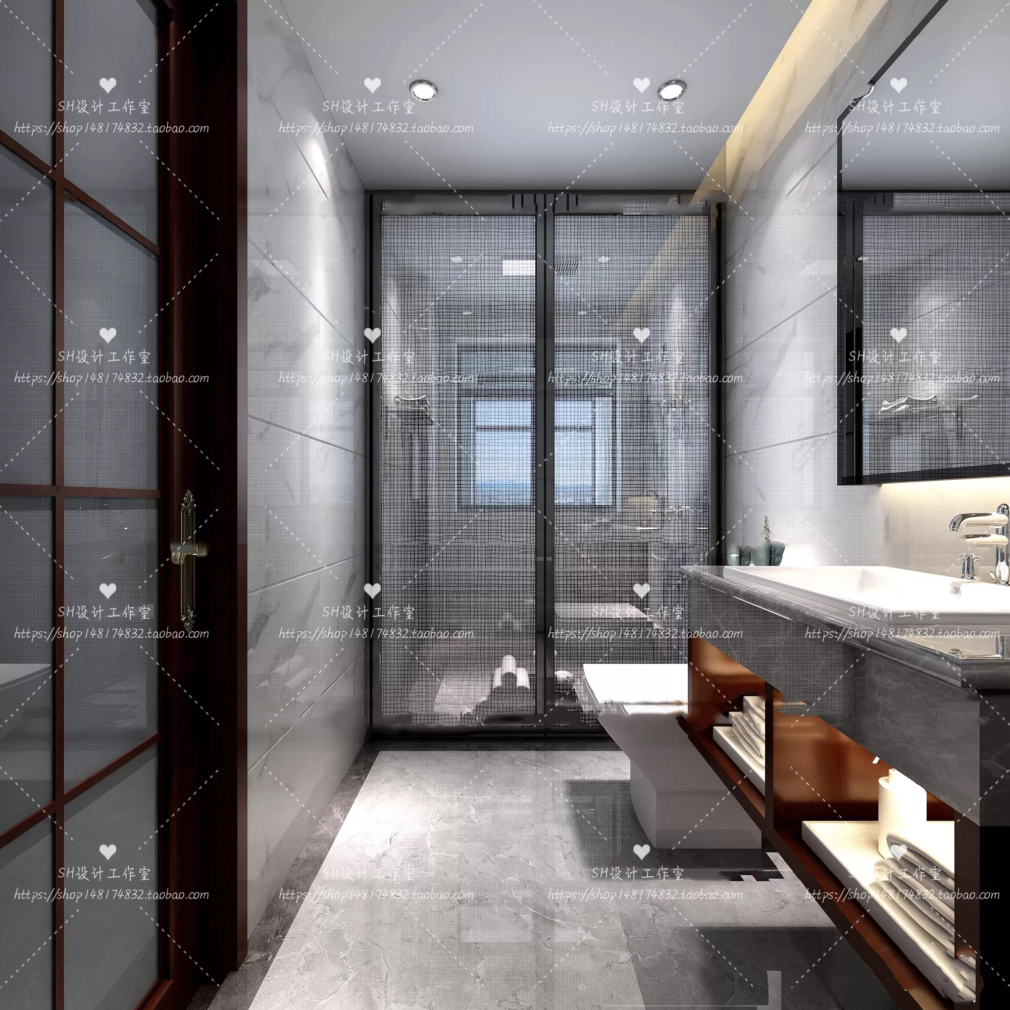 BATHROOM 3D SCENES – VRAY RENDER – 225 BATHROOM 3D SCENES – VRAY RENDER – 225