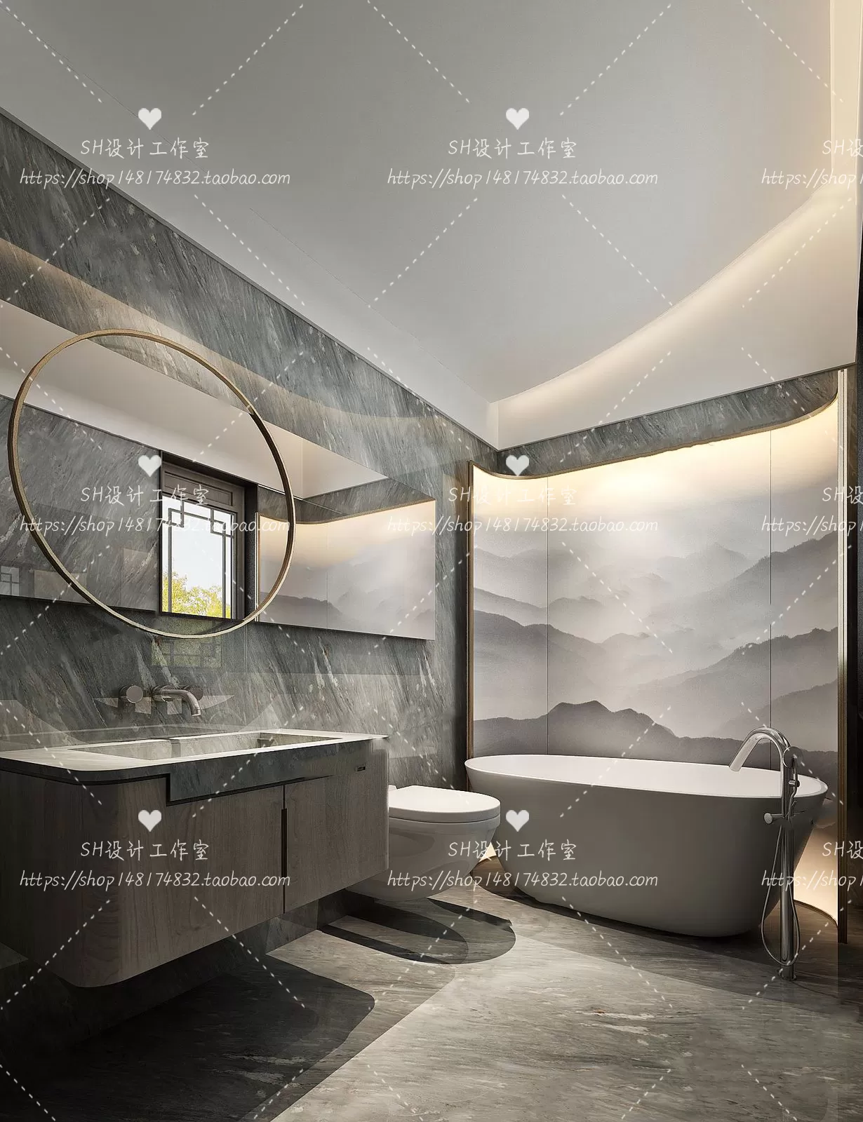 BATHROOM 3D SCENES – VRAY RENDER – 226 BATHROOM 3D SCENES – VRAY RENDER – 226