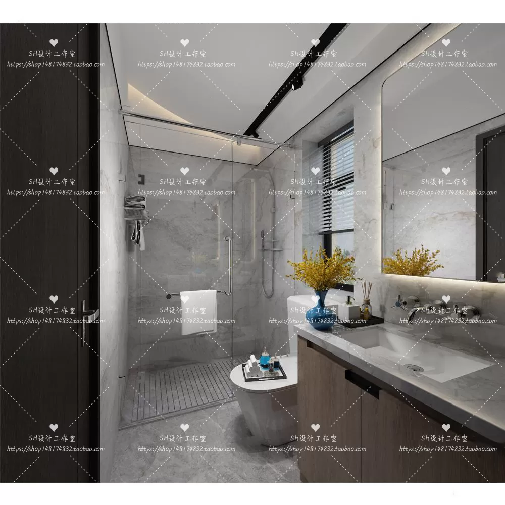 BATHROOM 3D SCENES – VRAY RENDER – 231 BATHROOM 3D SCENES – VRAY RENDER – 231