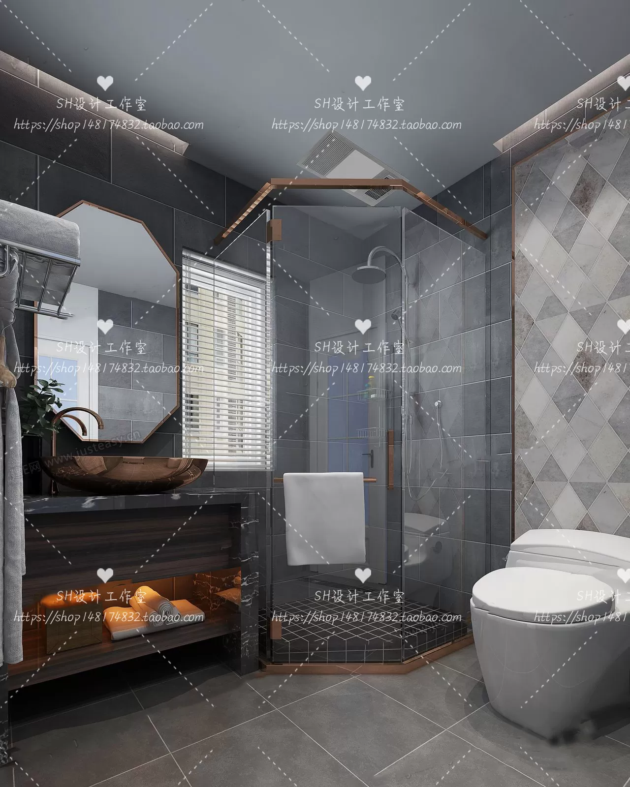 BATHROOM 3D SCENES – VRAY RENDER – 237 BATHROOM 3D SCENES – VRAY RENDER – 237