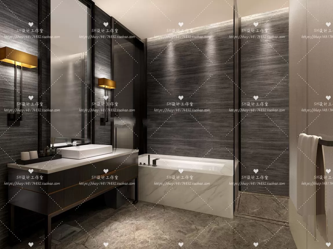 BATHROOM 3D SCENES – VRAY RENDER – 241 BATHROOM 3D SCENES – VRAY RENDER – 241