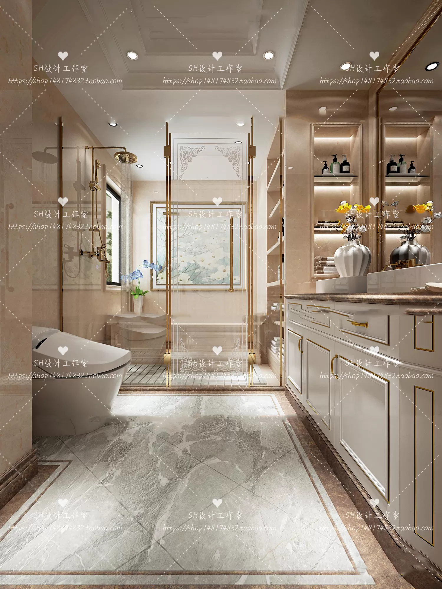 BATHROOM 3D SCENES – VRAY RENDER – 249 BATHROOM 3D SCENES – VRAY RENDER – 249