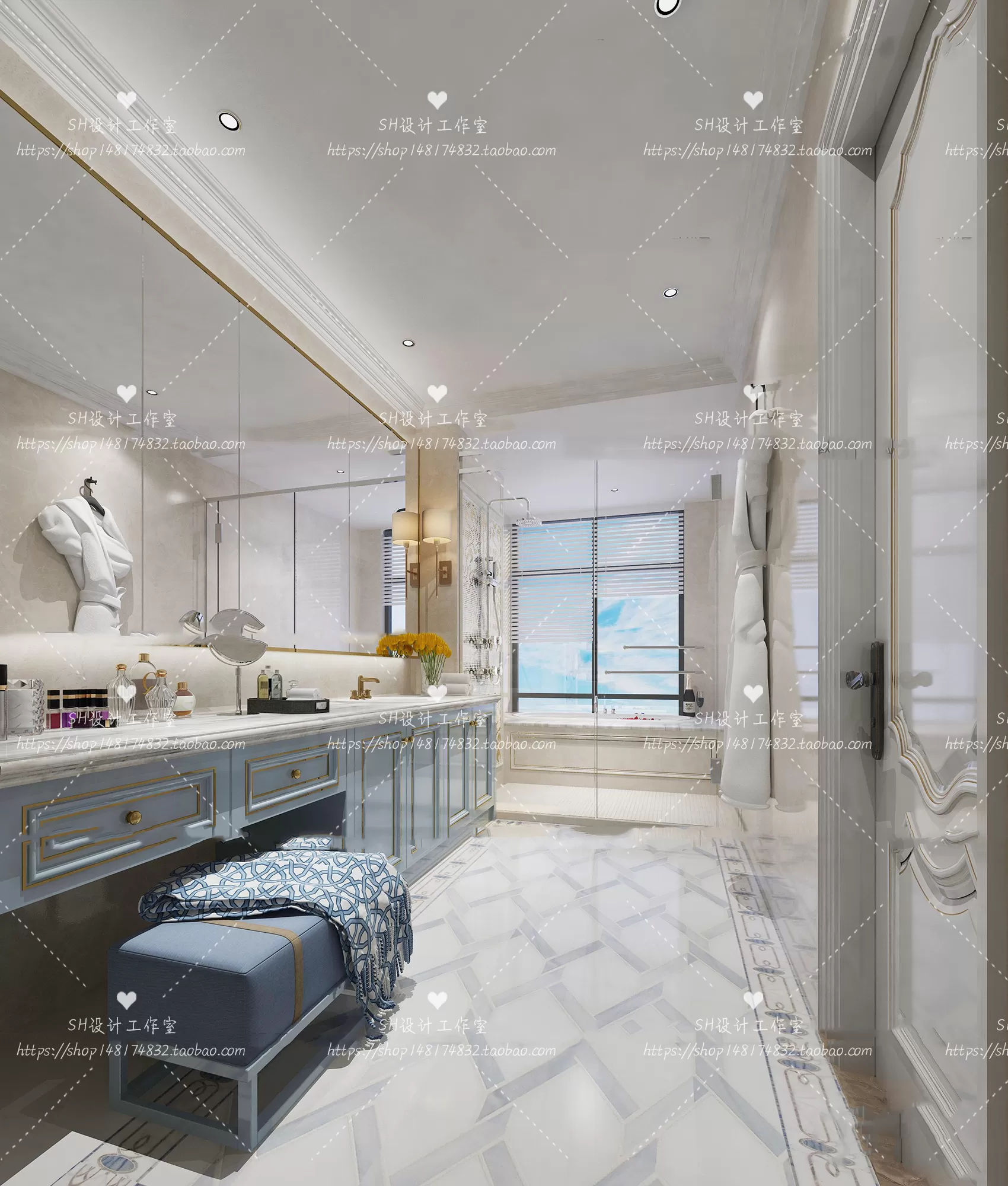 BATHROOM 3D SCENES – VRAY RENDER – 252 BATHROOM 3D SCENES – VRAY RENDER – 252