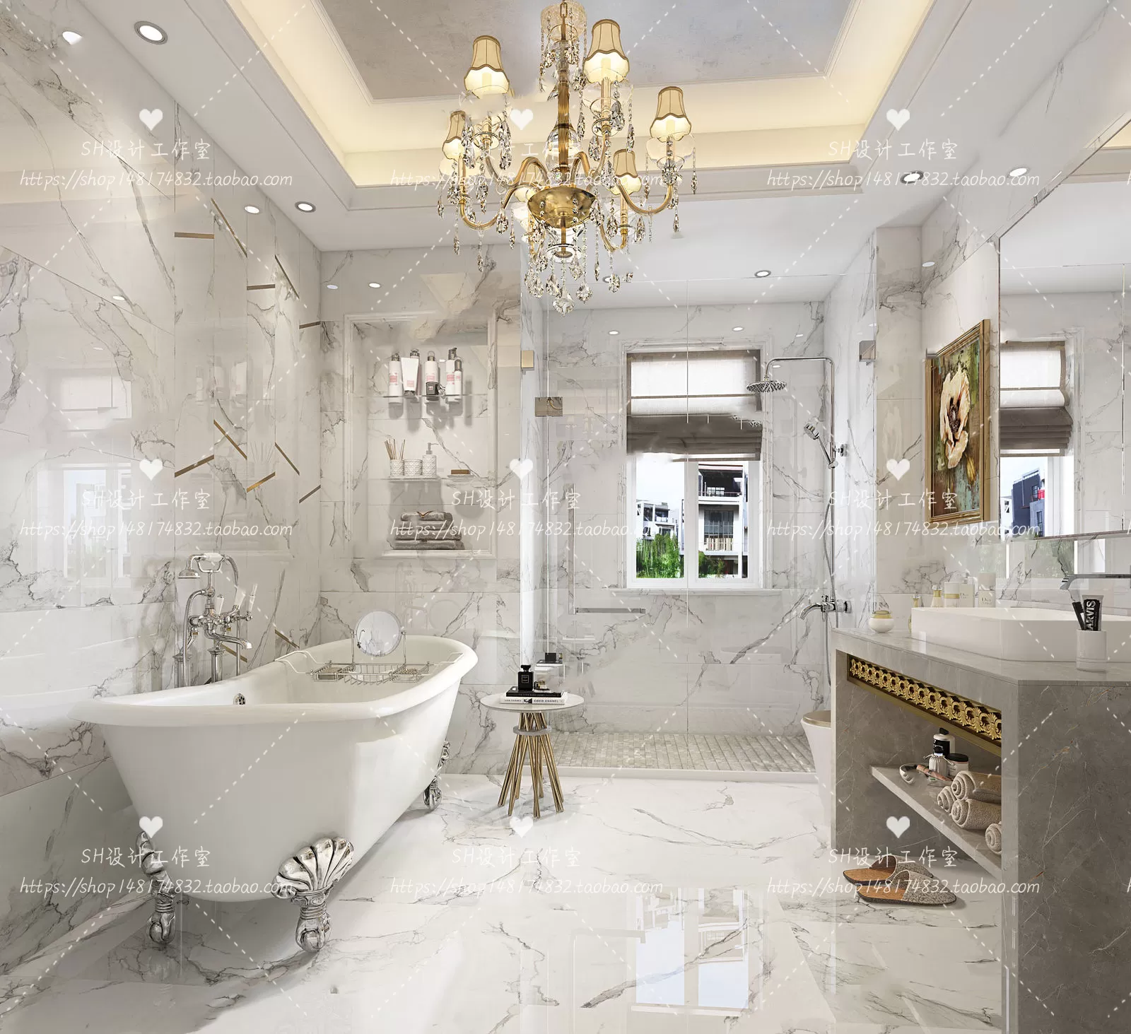 BATHROOM 3D SCENES – VRAY RENDER – 261 BATHROOM 3D SCENES – VRAY RENDER – 261