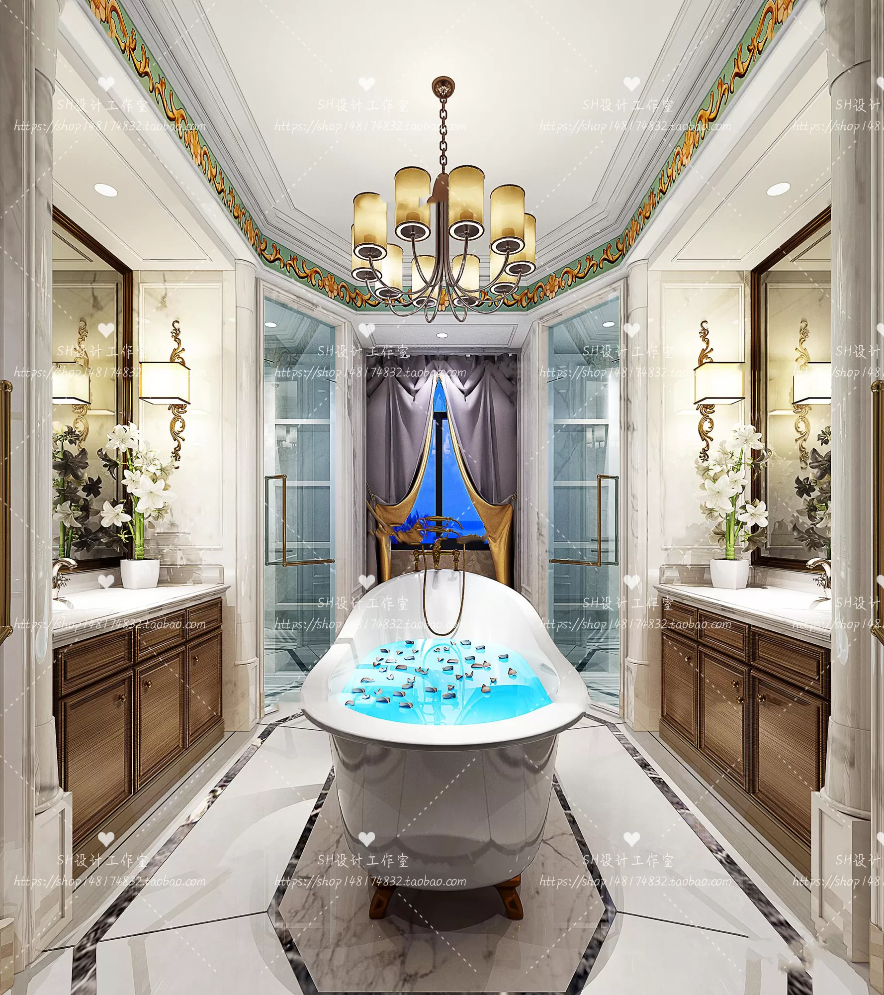 BATHROOM 3D SCENES – VRAY RENDER – 262 BATHROOM 3D SCENES – VRAY RENDER – 262