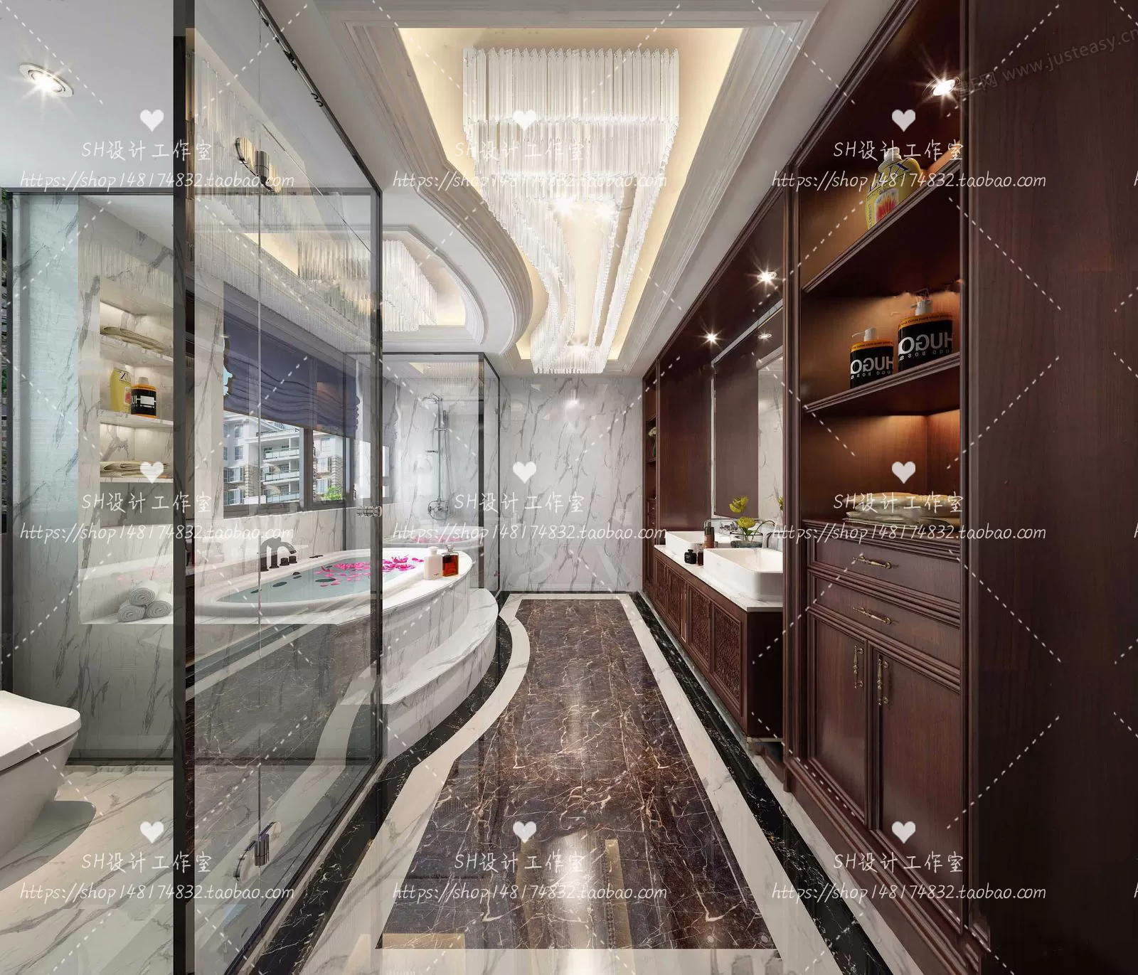 BATHROOM 3D SCENES – VRAY RENDER – 266 BATHROOM 3D SCENES – VRAY RENDER – 266