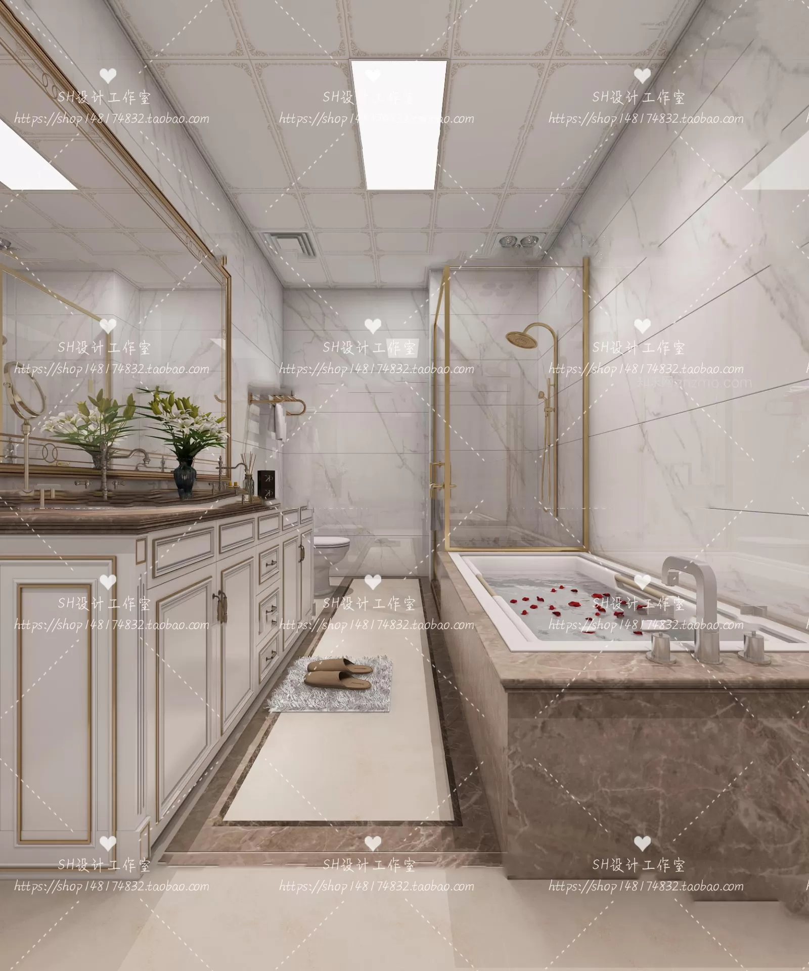 BATHROOM 3D SCENES – VRAY RENDER – 270 BATHROOM 3D SCENES – VRAY RENDER – 270