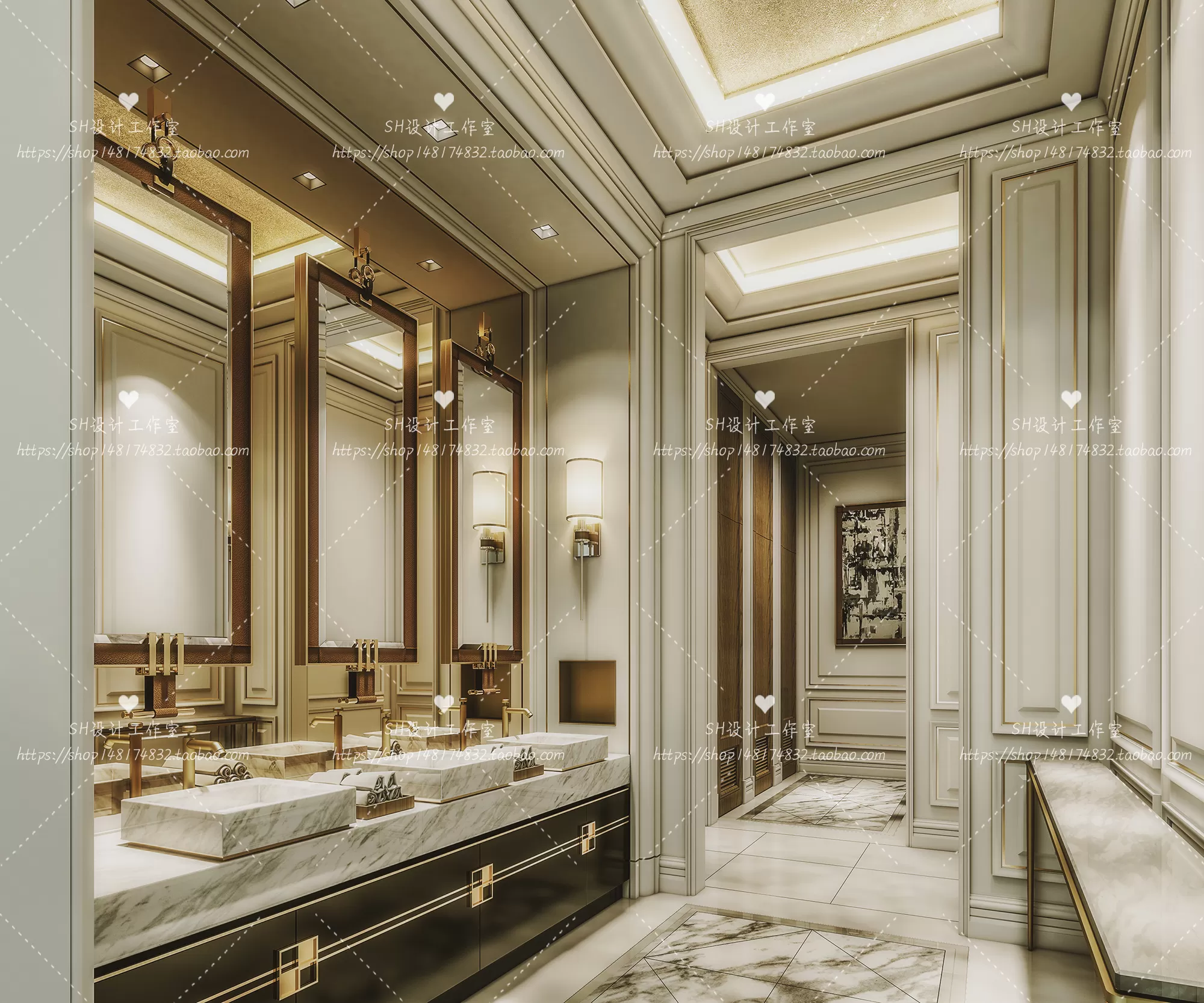 BATHROOM 3D SCENES – VRAY RENDER – 271 BATHROOM 3D SCENES – VRAY RENDER – 271