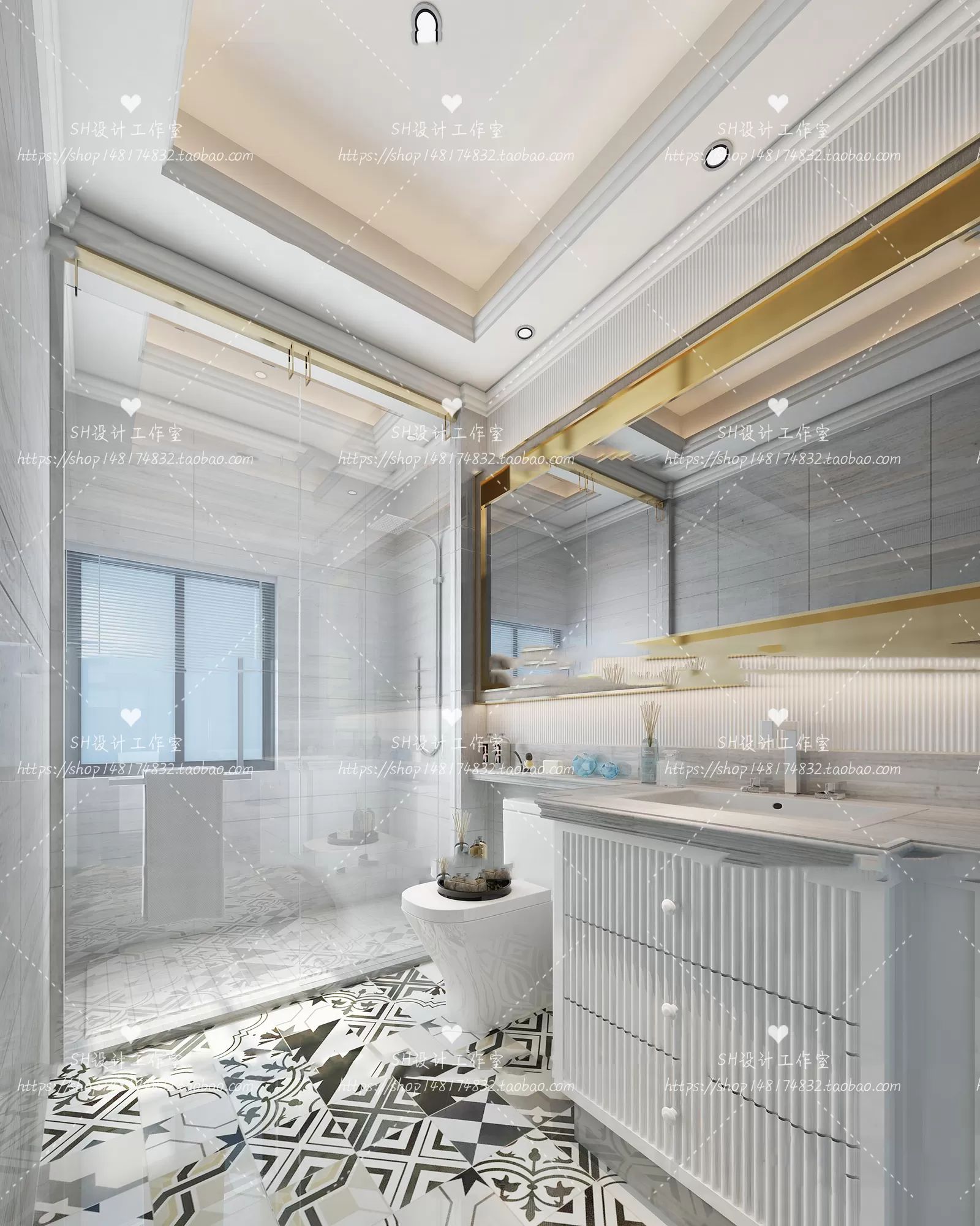 BATHROOM 3D SCENES – VRAY RENDER – 274 BATHROOM 3D SCENES – VRAY RENDER – 274
