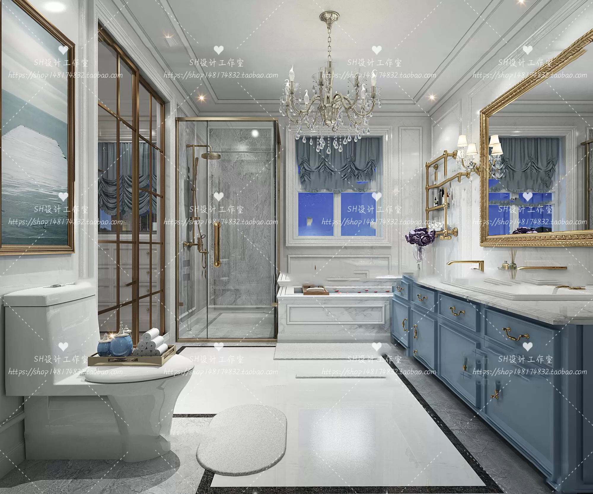 BATHROOM 3D SCENES – VRAY RENDER – 286 BATHROOM 3D SCENES – VRAY RENDER – 286
