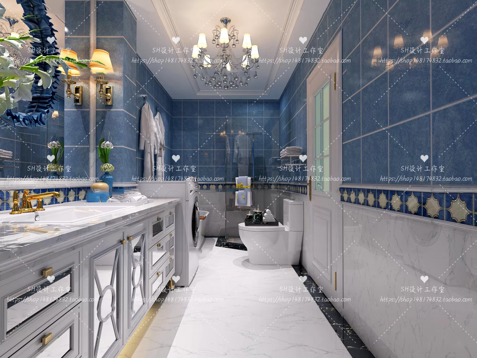 BATHROOM 3D SCENES – VRAY RENDER – 296 BATHROOM 3D SCENES – VRAY RENDER – 296
