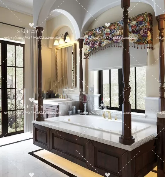 BATHROOM 3D SCENES – VRAY RENDER – 299 BATHROOM 3D SCENES – VRAY RENDER – 299