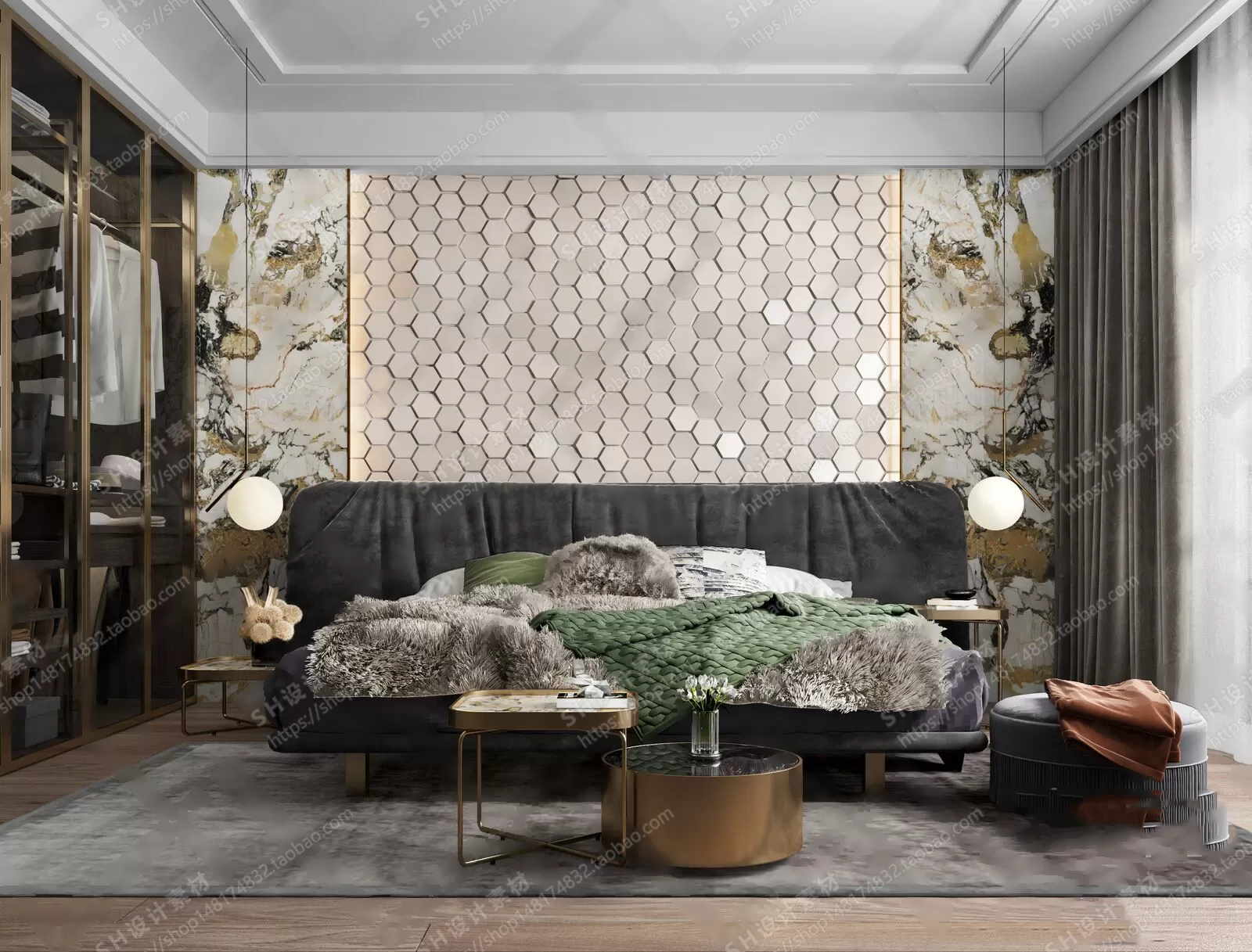 BEDROOM 3D SCENES – VRAY RENDER – 06 BEDROOM 3D SCENES – VRAY RENDER – 06