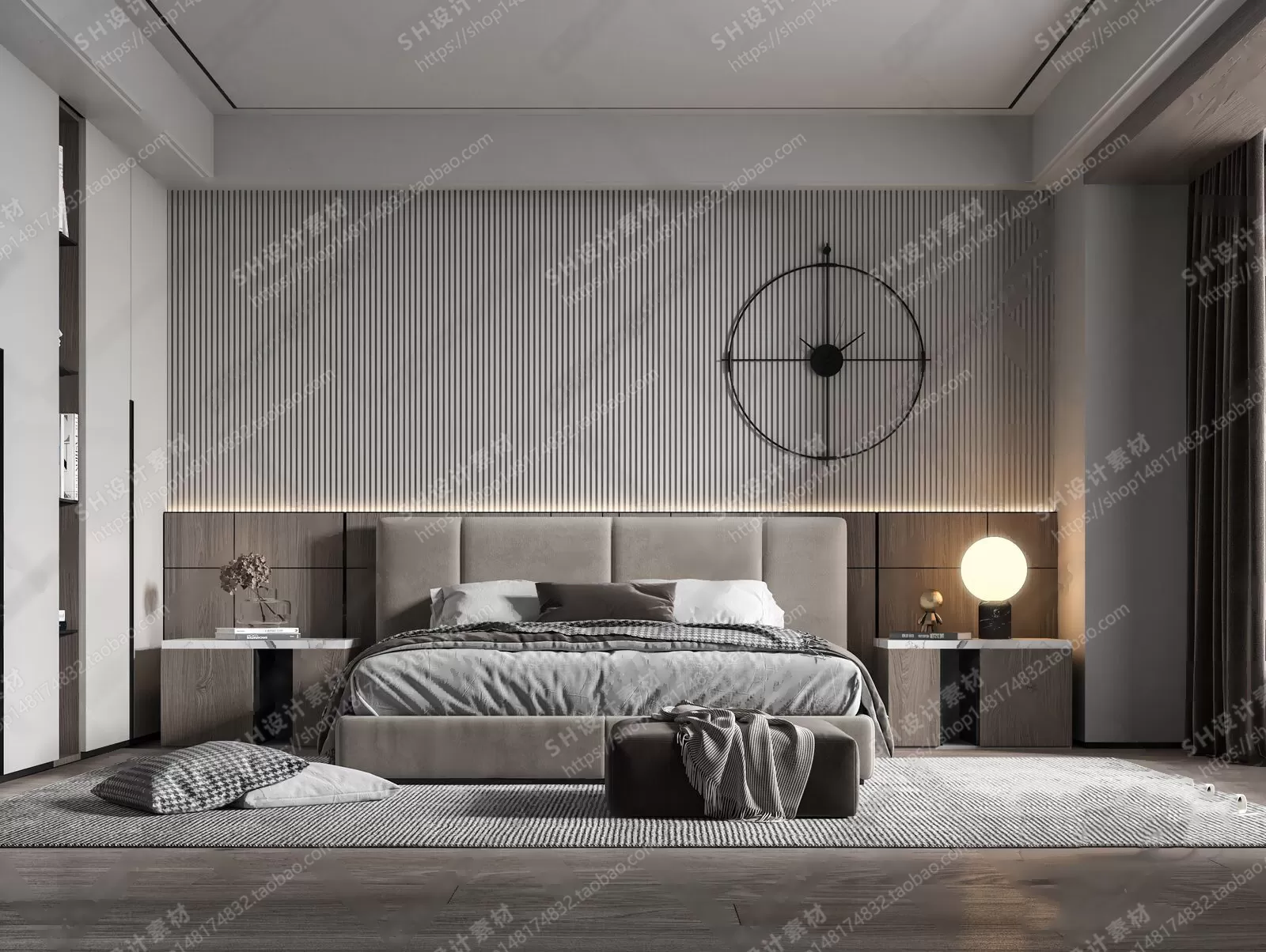 BEDROOM 3D SCENES – VRAY RENDER – 17 BEDROOM 3D SCENES – VRAY RENDER – 17