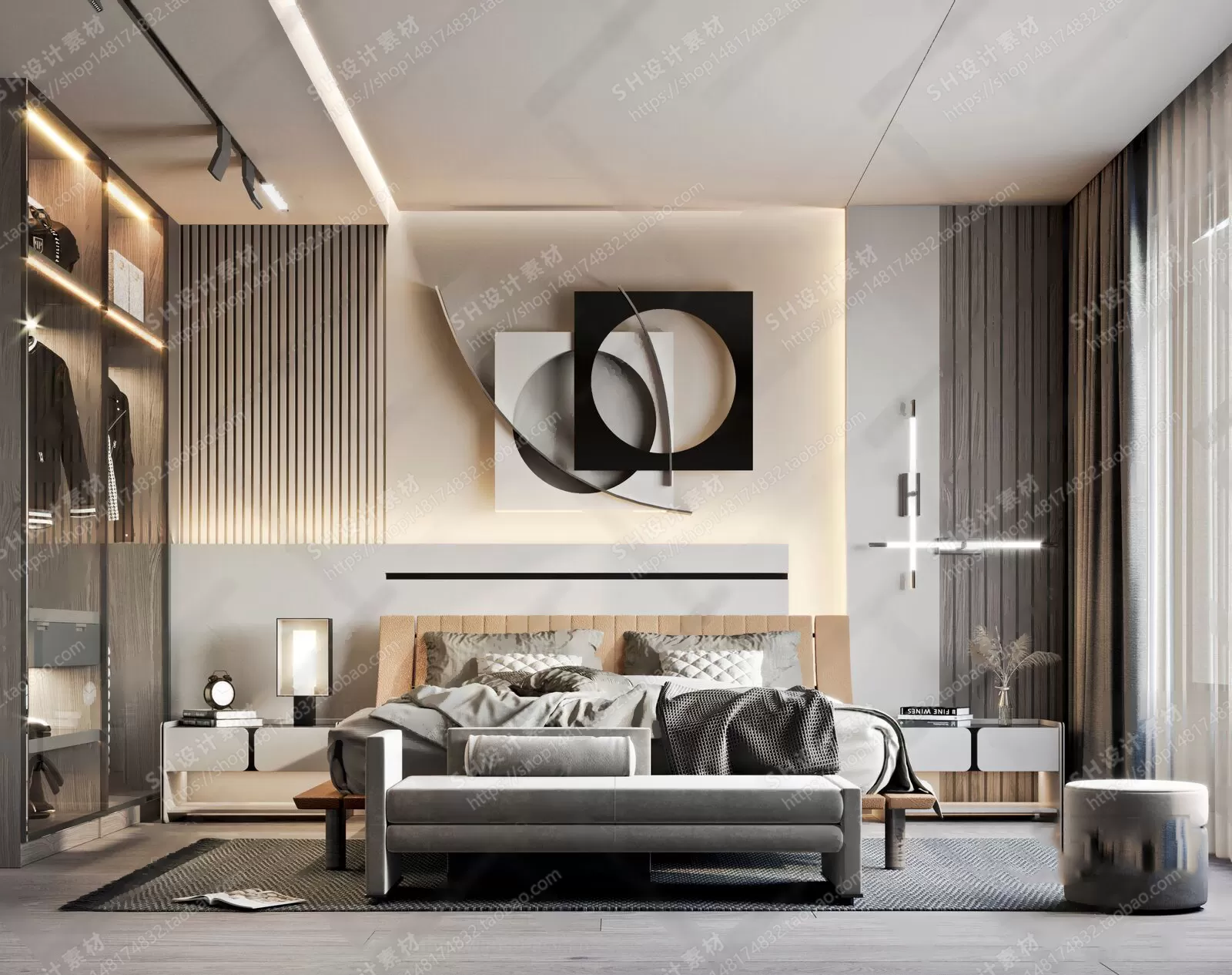 BEDROOM 3D SCENES – VRAY RENDER – 18 BEDROOM 3D SCENES – VRAY RENDER – 18