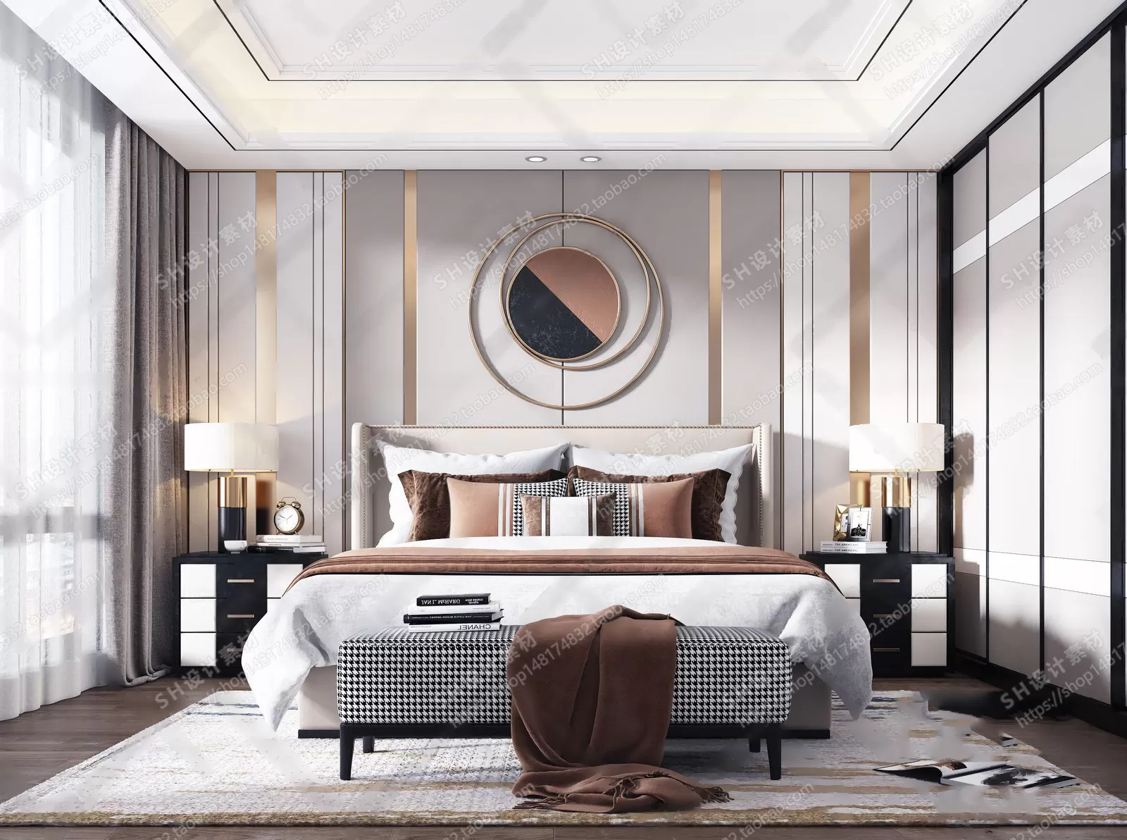 BEDROOM 3D SCENES – VRAY RENDER – 23 BEDROOM 3D SCENES – VRAY RENDER – 23