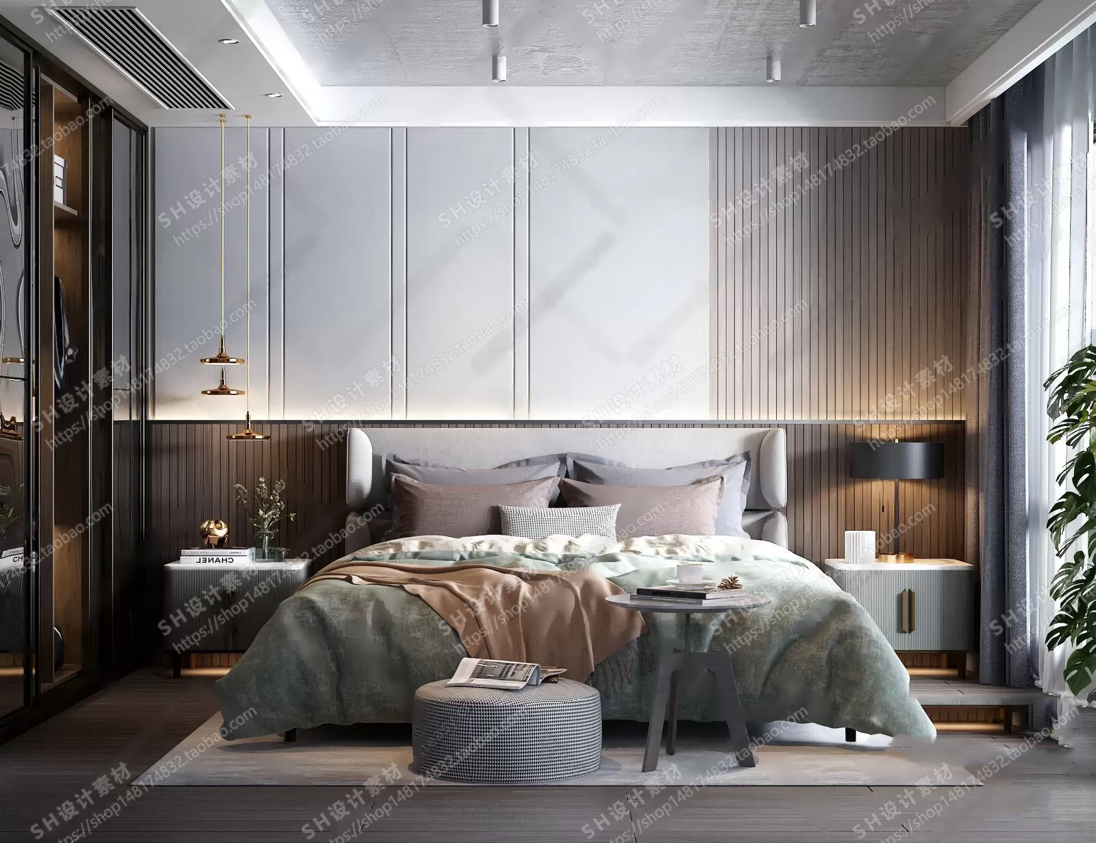BEDROOM 3D SCENES – VRAY RENDER – 26 BEDROOM 3D SCENES – VRAY RENDER – 26