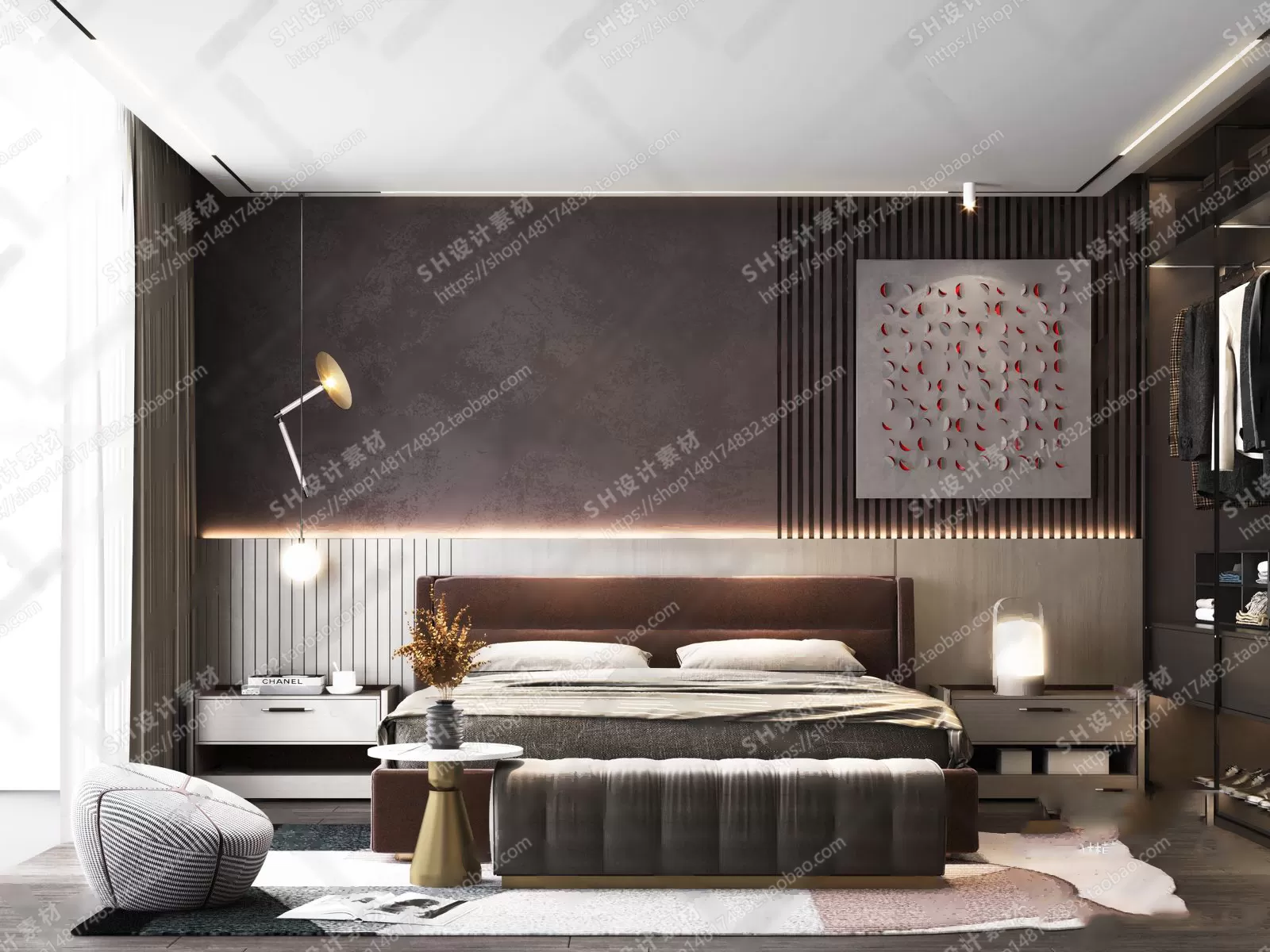BEDROOM 3D SCENES – VRAY RENDER – 27 BEDROOM 3D SCENES – VRAY RENDER – 27