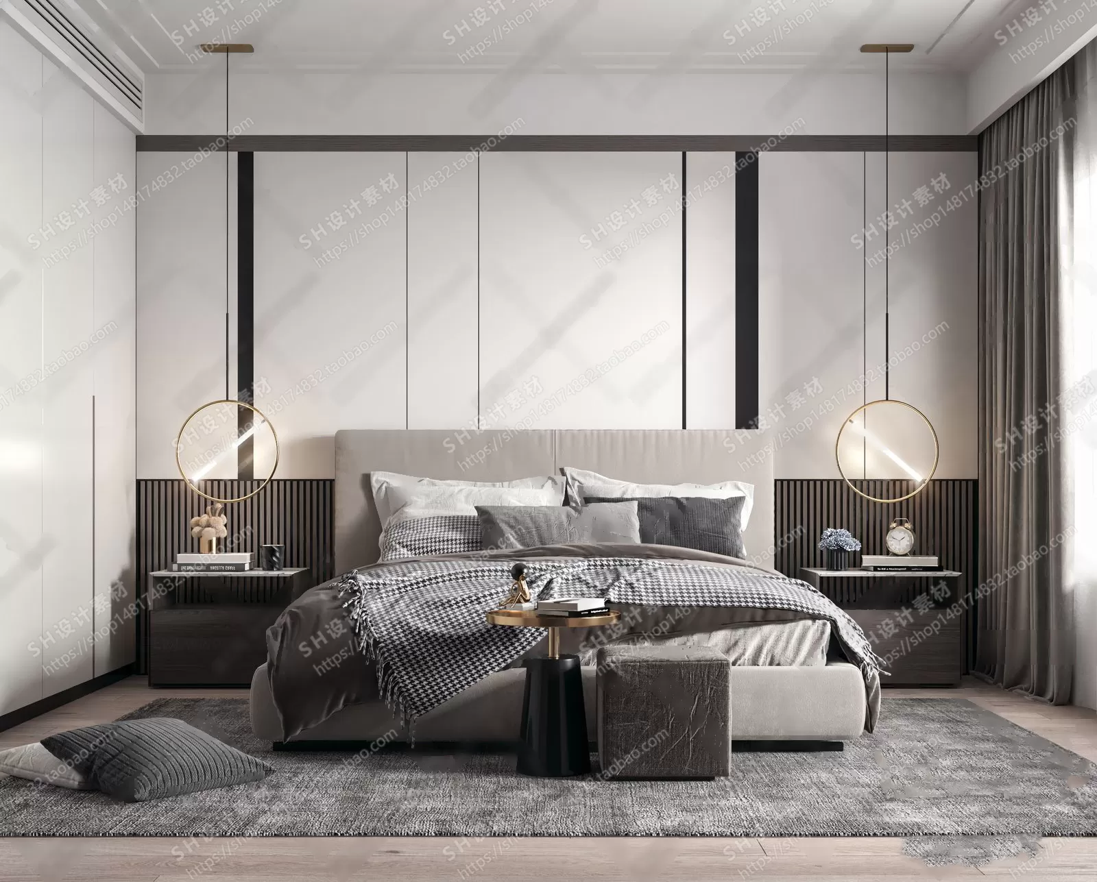 BEDROOM 3D SCENES – VRAY RENDER – 30 BEDROOM 3D SCENES – VRAY RENDER – 30