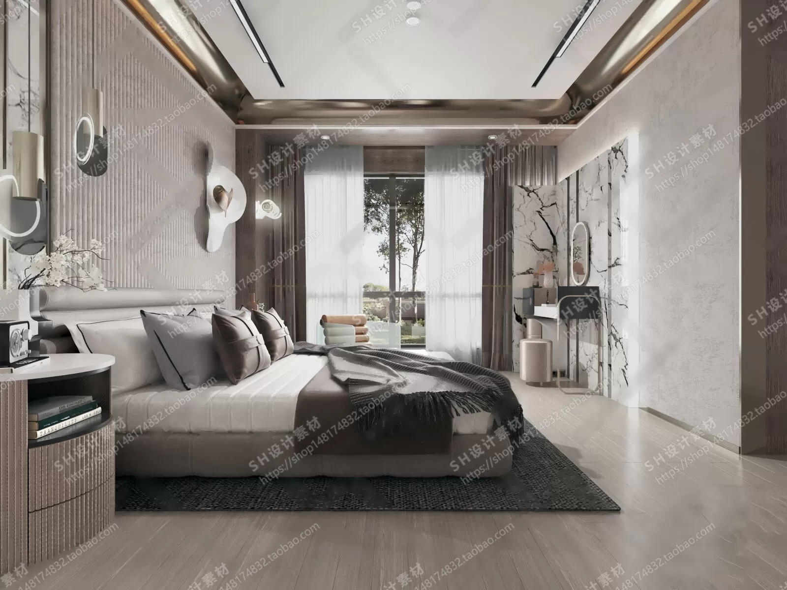 BEDROOM 3D SCENES – VRAY RENDER – 31 BEDROOM 3D SCENES – VRAY RENDER – 31