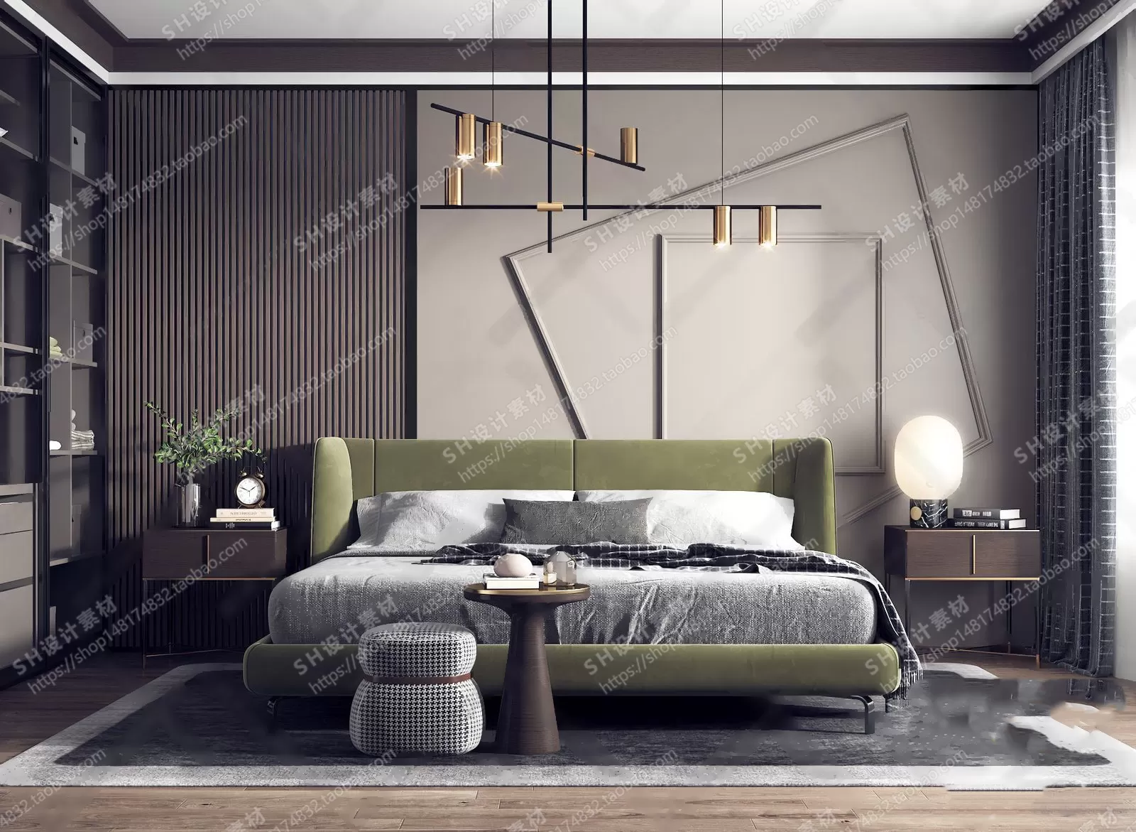 BEDROOM 3D SCENES – VRAY RENDER – 32 BEDROOM 3D SCENES – VRAY RENDER – 32