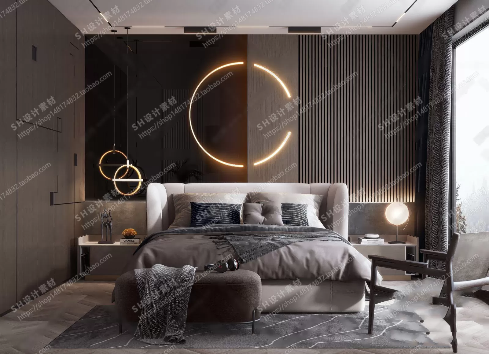 BEDROOM 3D SCENES – VRAY RENDER – 33 BEDROOM 3D SCENES – VRAY RENDER – 33