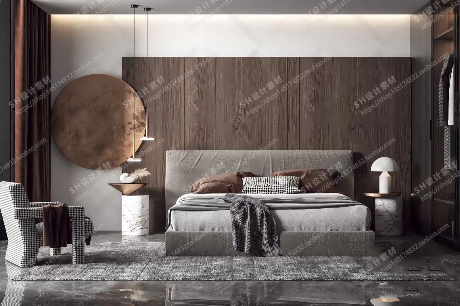 BEDROOM 3D SCENES – VRAY RENDER – 34 BEDROOM 3D SCENES – VRAY RENDER – 34