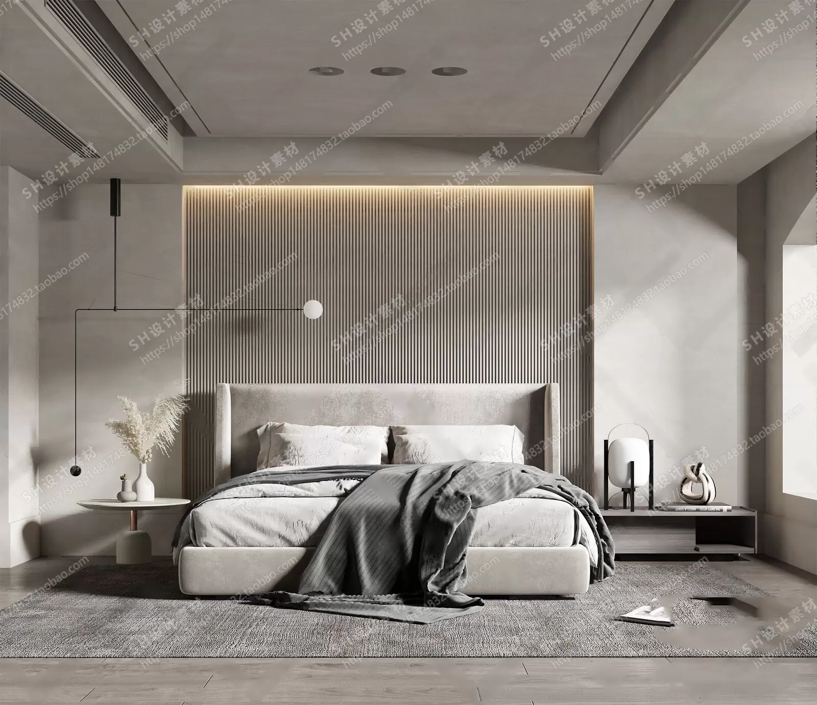 BEDROOM 3D SCENES – VRAY RENDER – 35 BEDROOM 3D SCENES – VRAY RENDER – 35