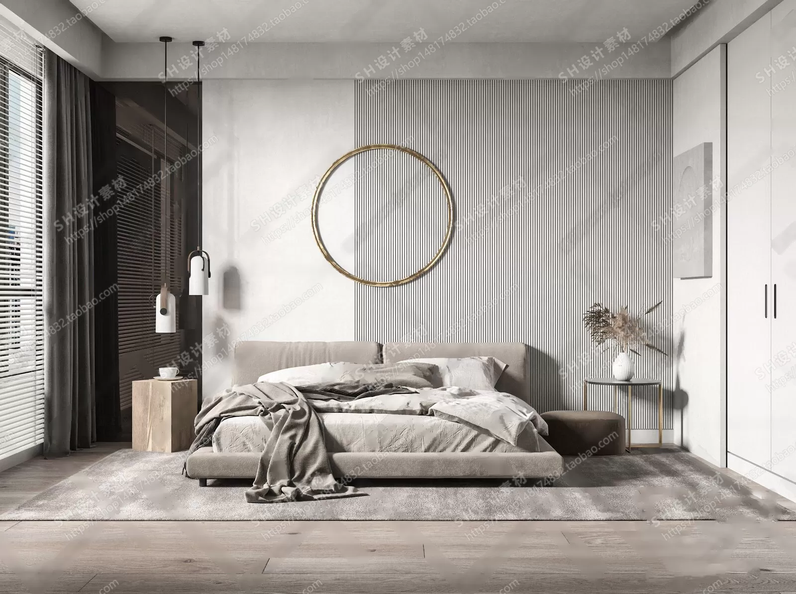 BEDROOM 3D SCENES – VRAY RENDER – 36 BEDROOM 3D SCENES – VRAY RENDER – 36