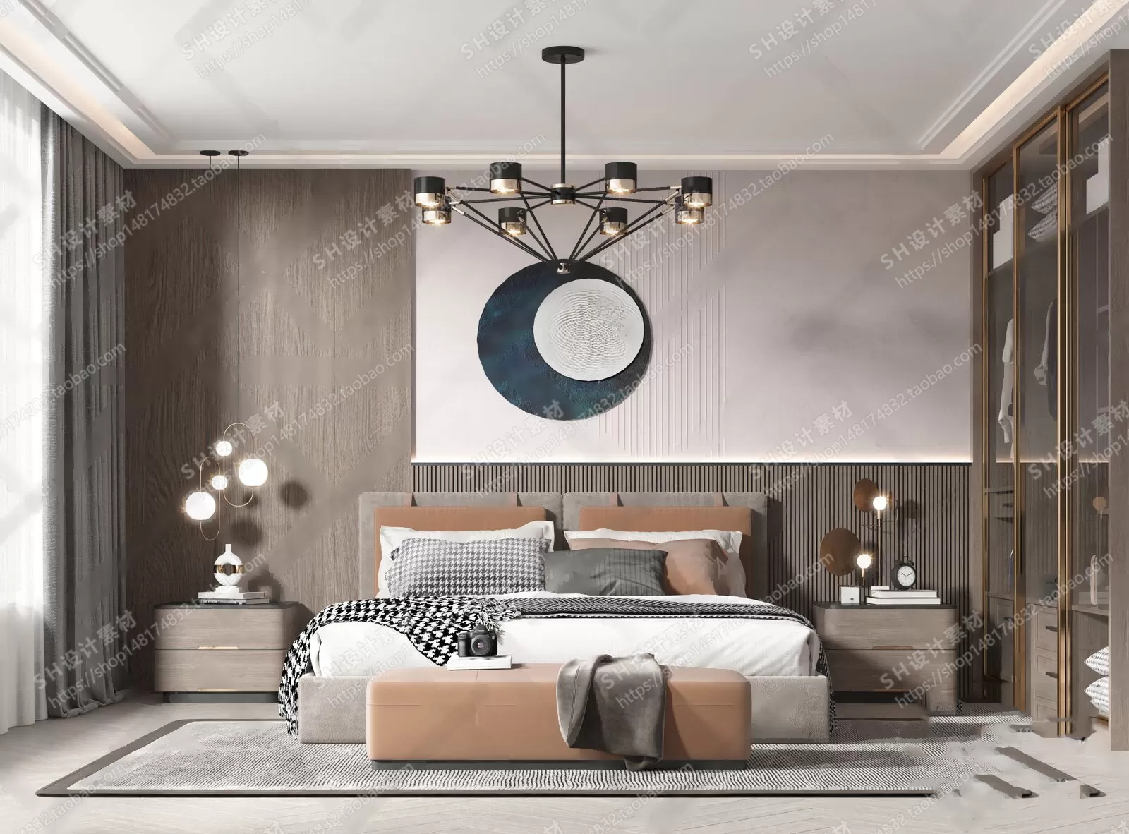 BEDROOM 3D SCENES – VRAY RENDER – 38 BEDROOM 3D SCENES – VRAY RENDER – 38