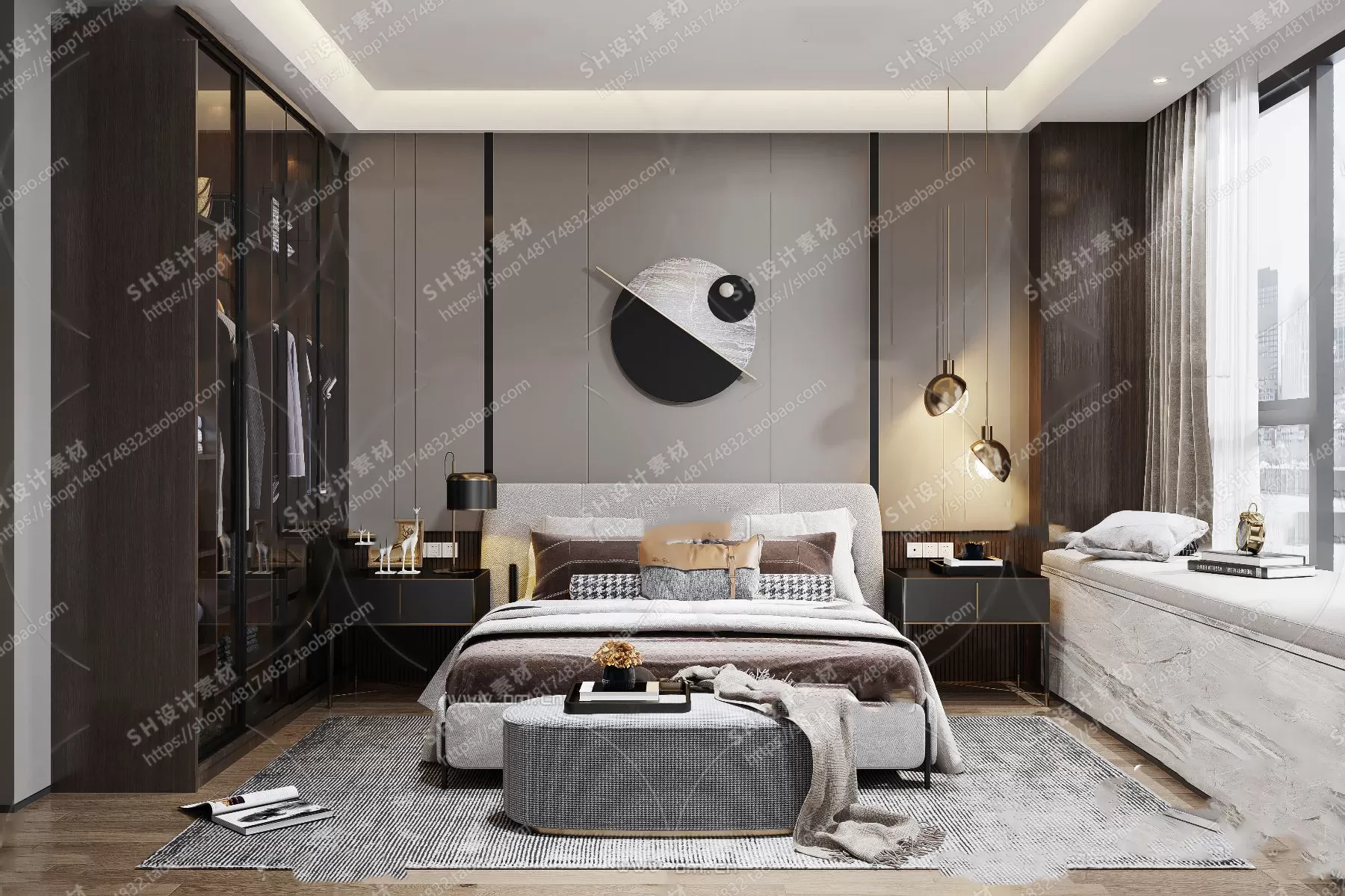 BEDROOM 3D SCENES – VRAY RENDER – 39 BEDROOM 3D SCENES – VRAY RENDER – 39