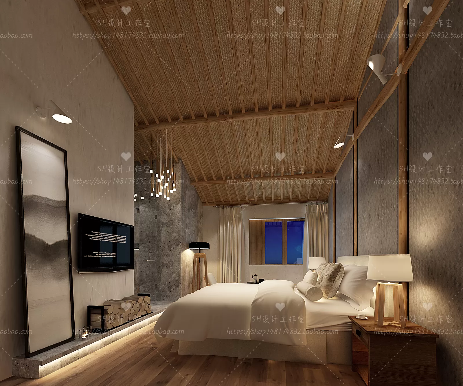 BEDROOM 3D SCENES – VRAY RENDER – 43 BEDROOM 3D SCENES – VRAY RENDER – 43