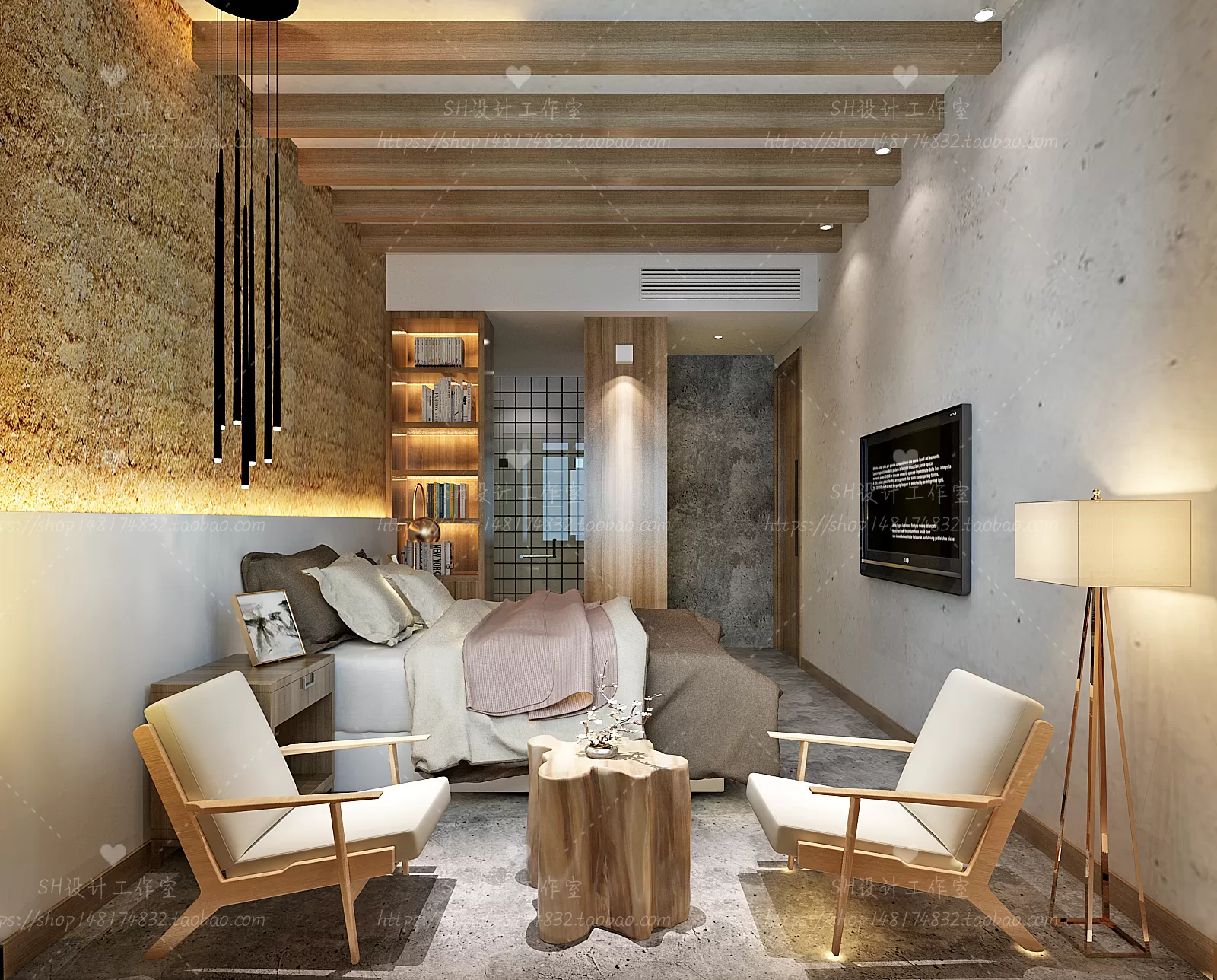 BEDROOM 3D SCENES – VRAY RENDER – 44 BEDROOM 3D SCENES – VRAY RENDER – 44