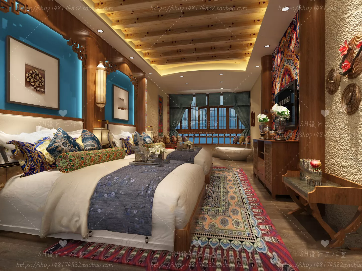 BEDROOM 3D SCENES – VRAY RENDER – 46 BEDROOM 3D SCENES – VRAY RENDER – 46