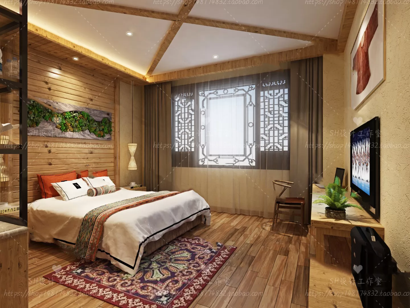 BEDROOM 3D SCENES – VRAY RENDER – 48 BEDROOM 3D SCENES – VRAY RENDER – 48