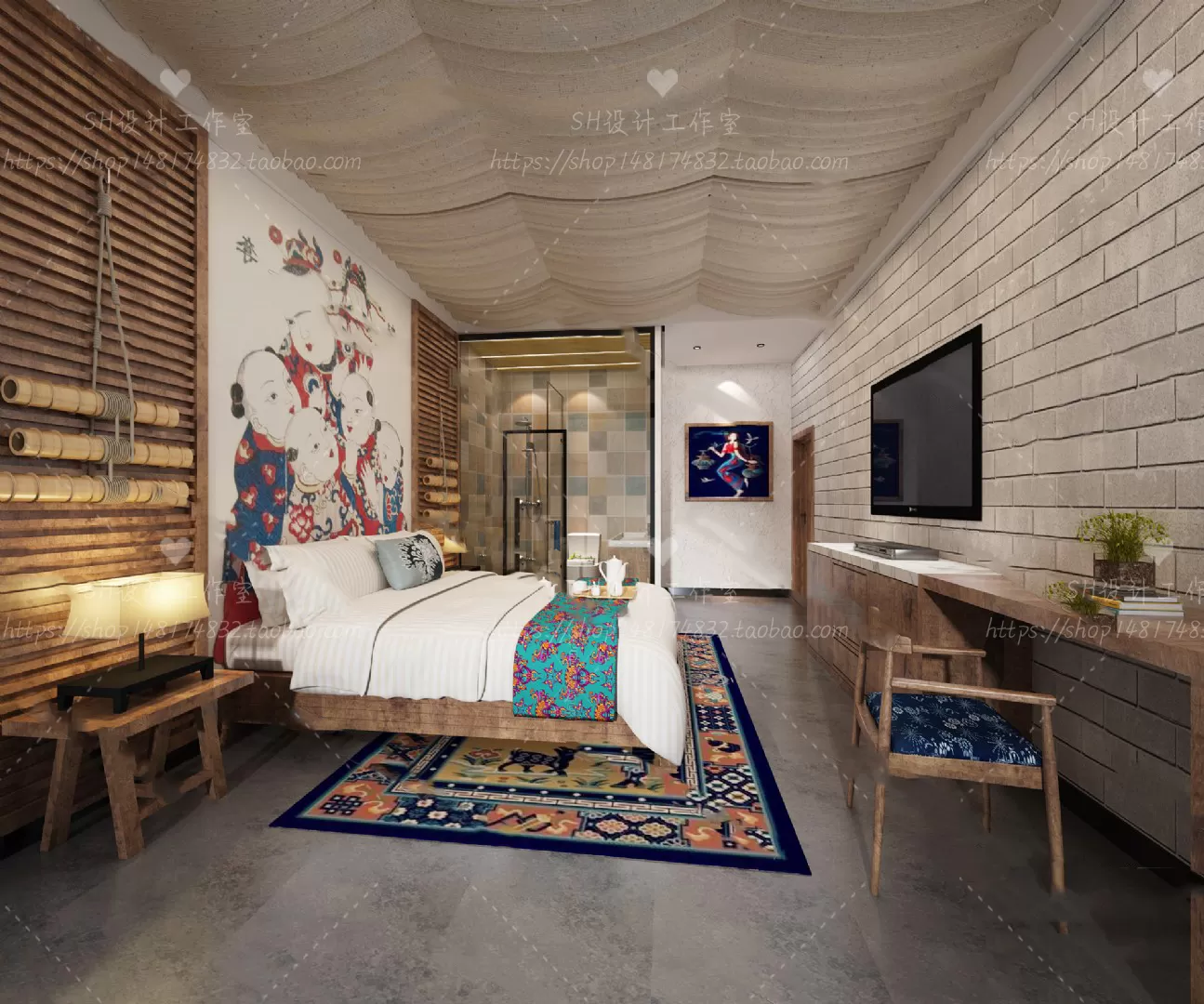 BEDROOM 3D SCENES – VRAY RENDER – 49 BEDROOM 3D SCENES – VRAY RENDER – 49