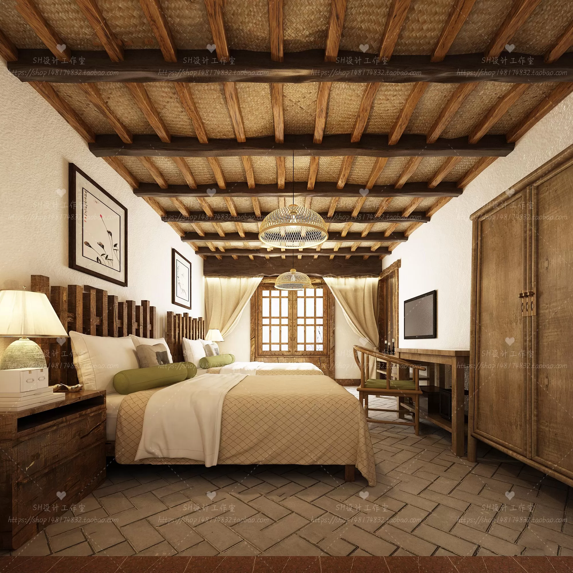 BEDROOM 3D SCENES – VRAY RENDER – 54 BEDROOM 3D SCENES – VRAY RENDER – 54
