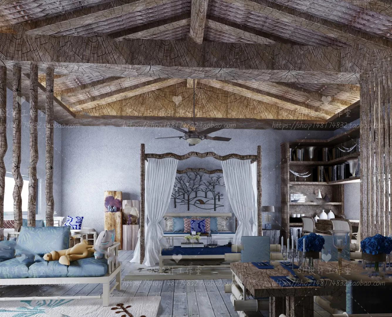 BEDROOM 3D SCENES – VRAY RENDER – 58 BEDROOM 3D SCENES – VRAY RENDER – 58