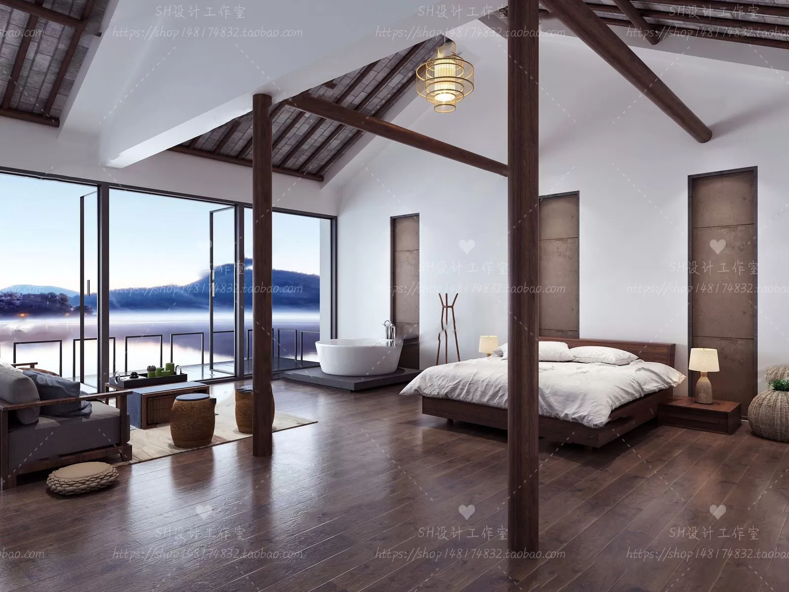 BEDROOM 3D SCENES – VRAY RENDER – 75 BEDROOM 3D SCENES – VRAY RENDER – 75