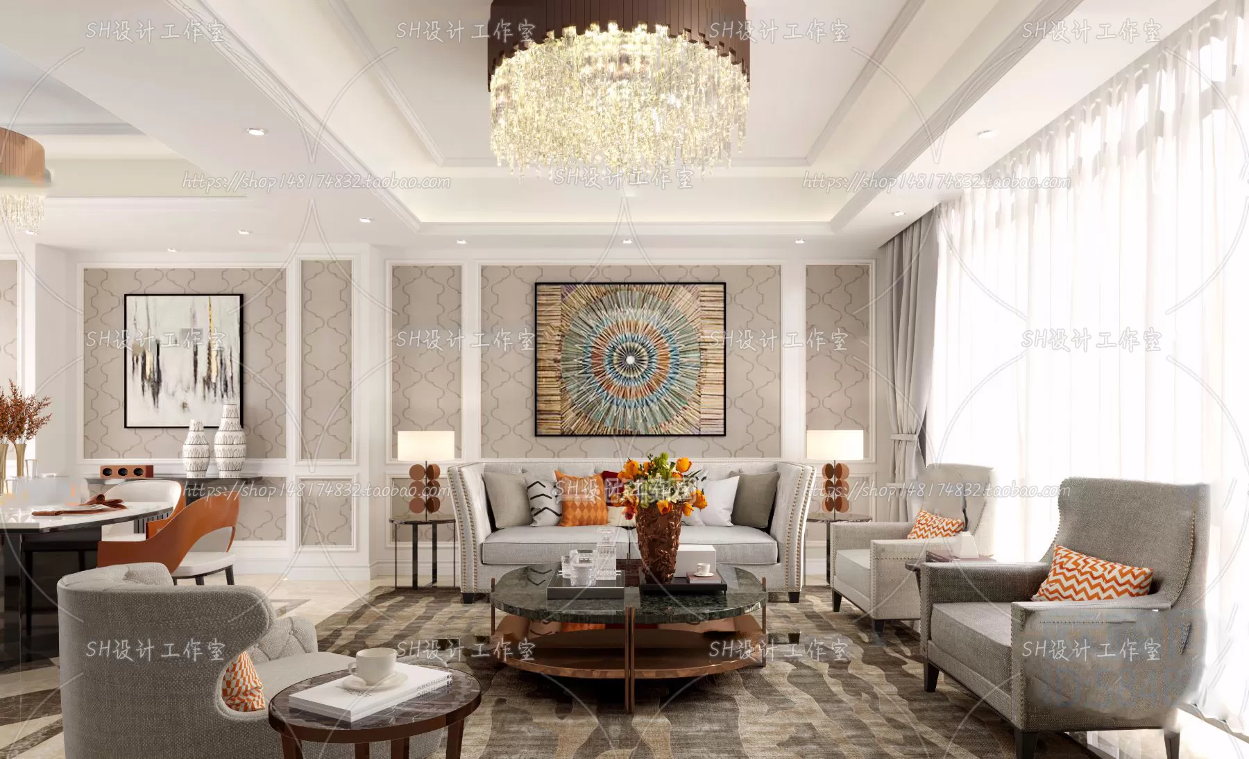 BEDROOM 3D SCENES – VRAY RENDER – 221