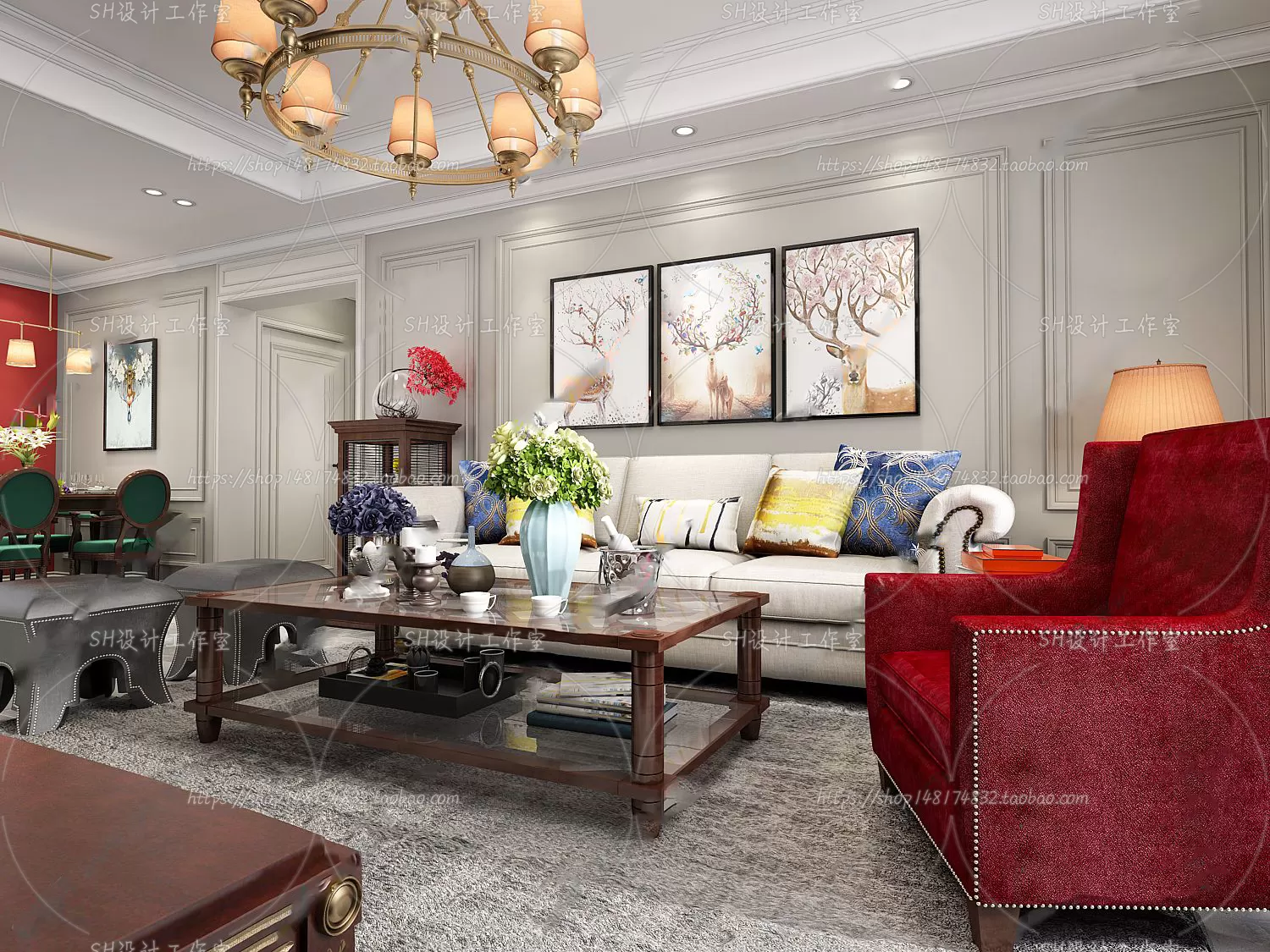 BEDROOM 3D SCENES – VRAY RENDER – 265 BEDROOM 3D SCENES – VRAY RENDER – 265