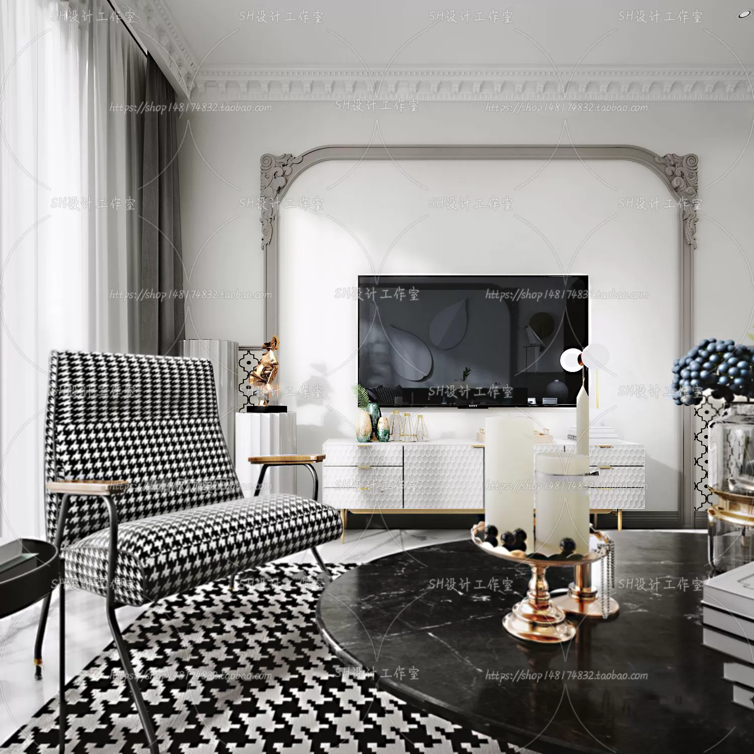 BEDROOM 3D SCENES – VRAY RENDER – 267 BEDROOM 3D SCENES – VRAY RENDER – 267